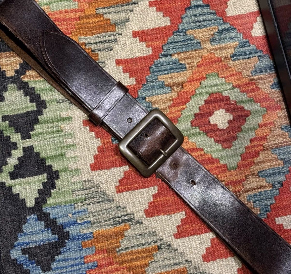 RRL Ralph Lauren RRL by Ralph Lauren Leather Belt K22 Size ONE SIZE - 4 Thumbnail