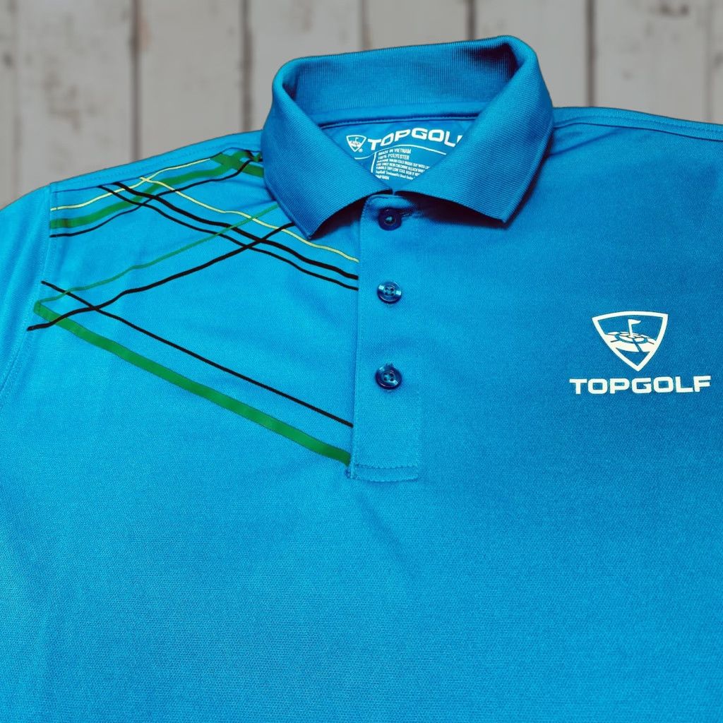 Vintage Top Golf Polo Shirt Mens Small Blue Green Black Logo Polo Shirt Mens S Blue Geometric Design Golf Size US S / EU 44-46 / 1 - 1 Thumbnail