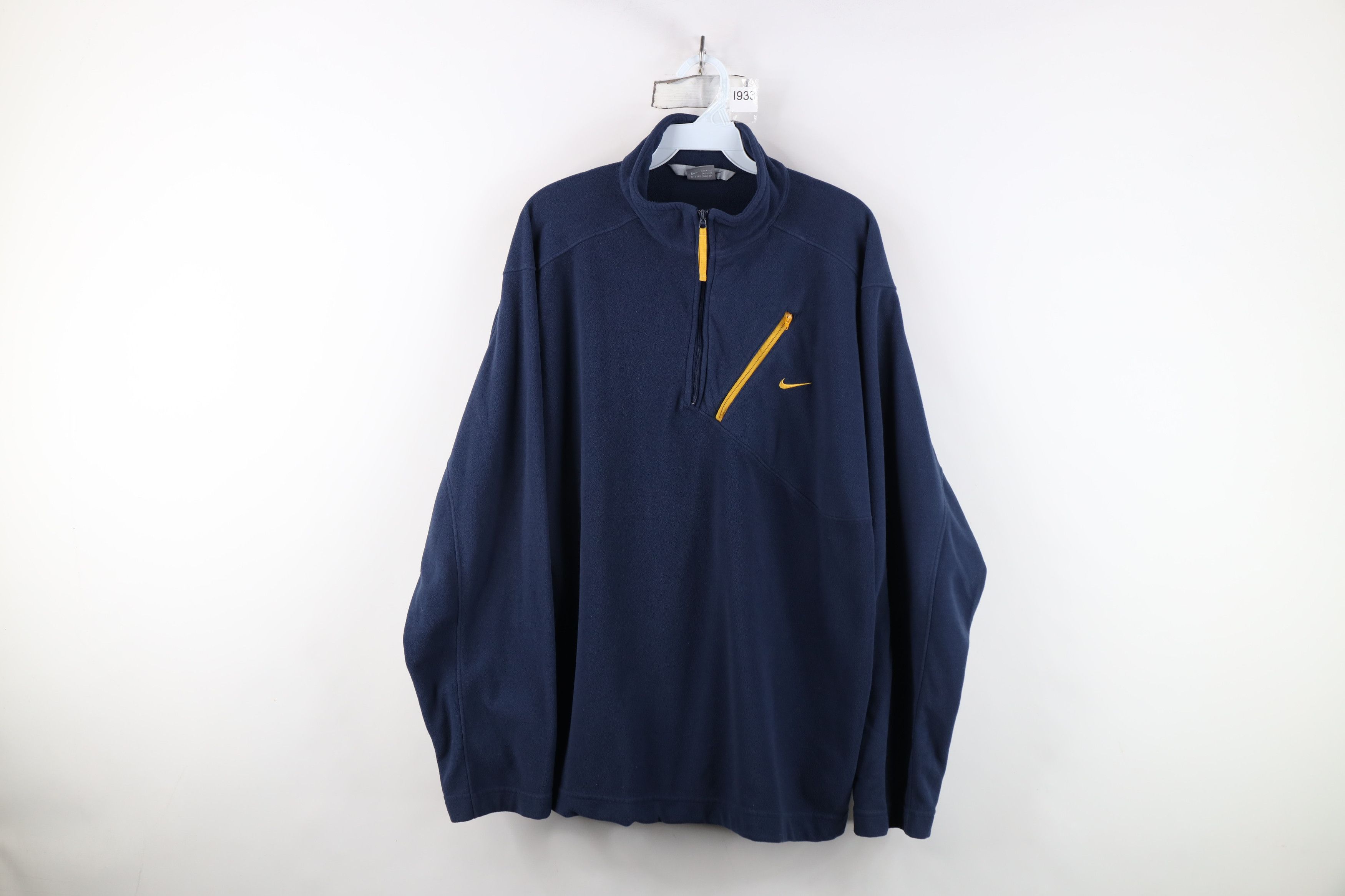 Nike Vintage Nike Scott Mini Swoosh Half Zip Fleece Sweater Size US L / EU 52-54 / 3 - 1 Thumbnail