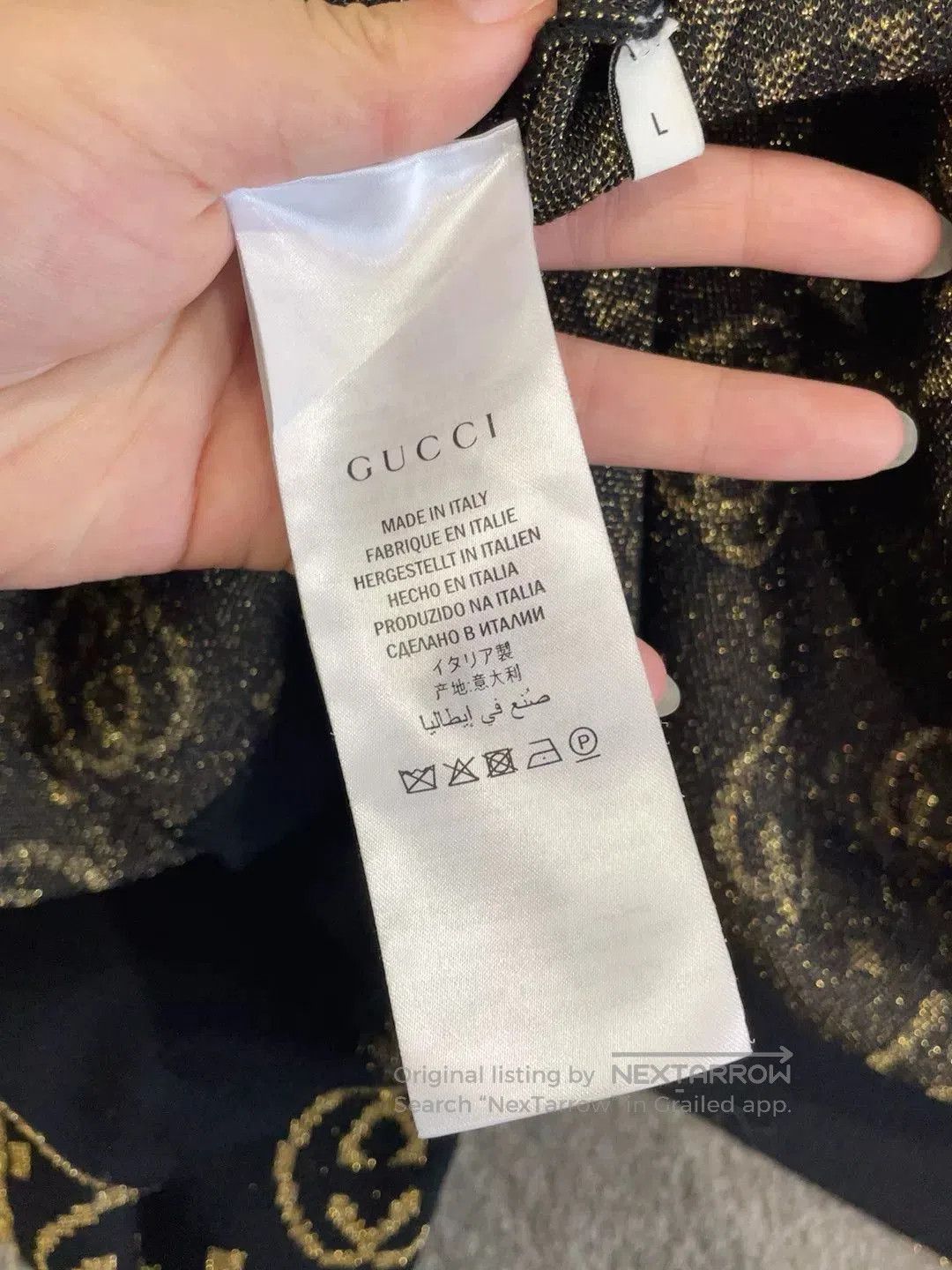 Gucci Gucci Black Gold Double G Knit Cardigan. Size L / US 10 / IT 46 - 9 Thumbnail