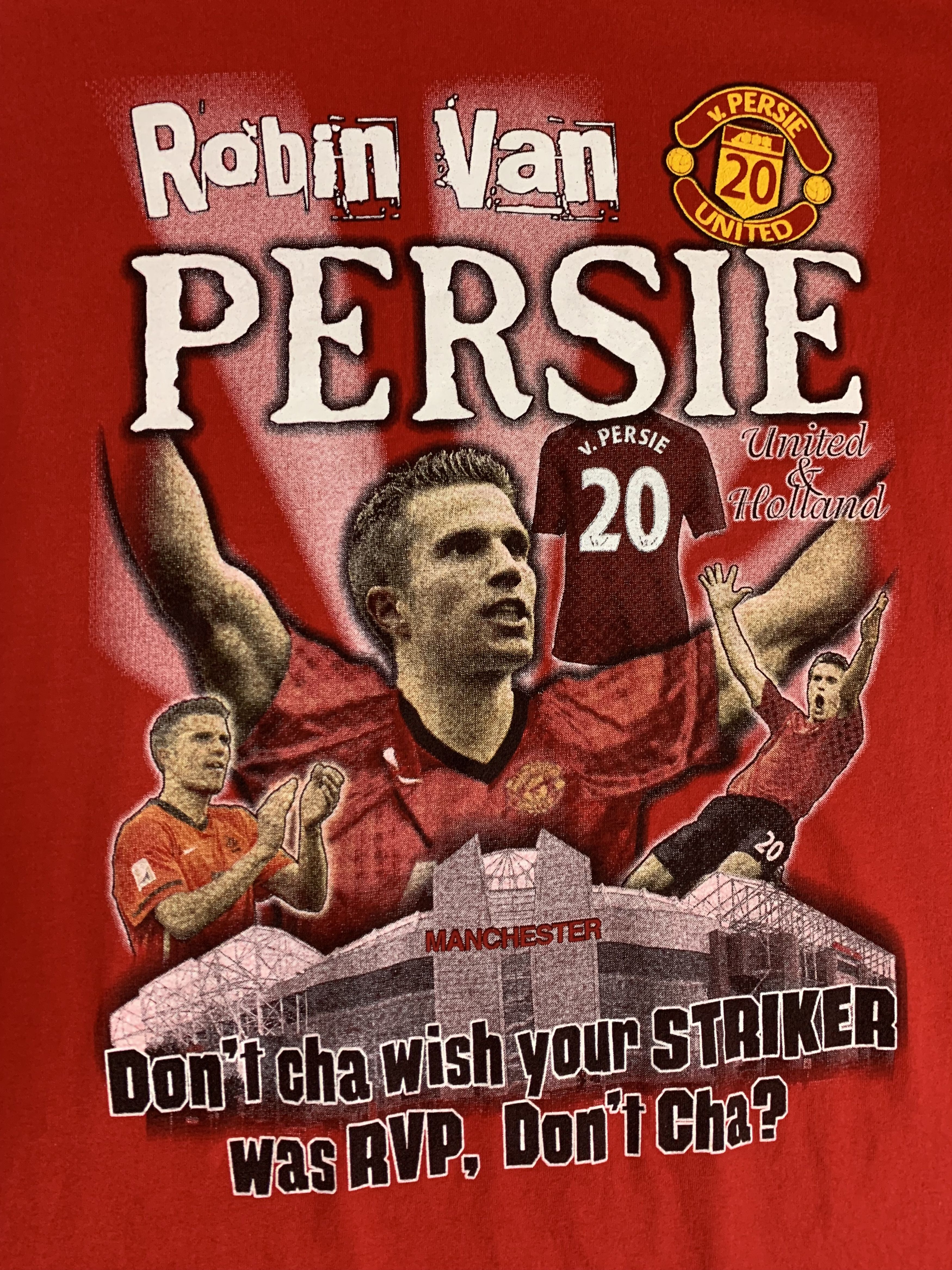 Vintage Vintage Van Persie T Shirt Tee Manchester United 90s Y2K Size US S / EU 44-46 / 1 - 2 Thumbnail