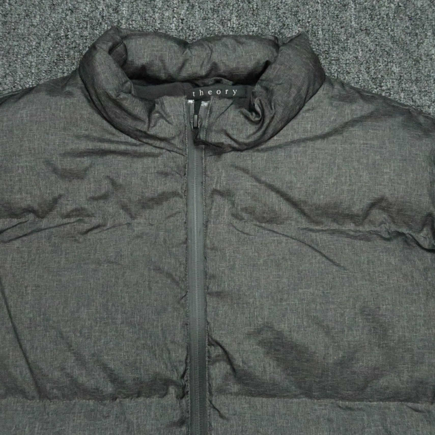 Theory Theory Vest Men's Puffer Jacket Full Zip Pockets Down Insulated Gray XXL Size US XXL / EU 58 / 5 - 2 Thumbnail