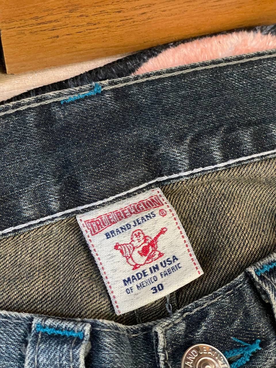 True Religion × Vintage TRUE RELIGION DISTRESSED DENIM Y2K JEANS Size US 30 / EU 46 - 13 Thumbnail