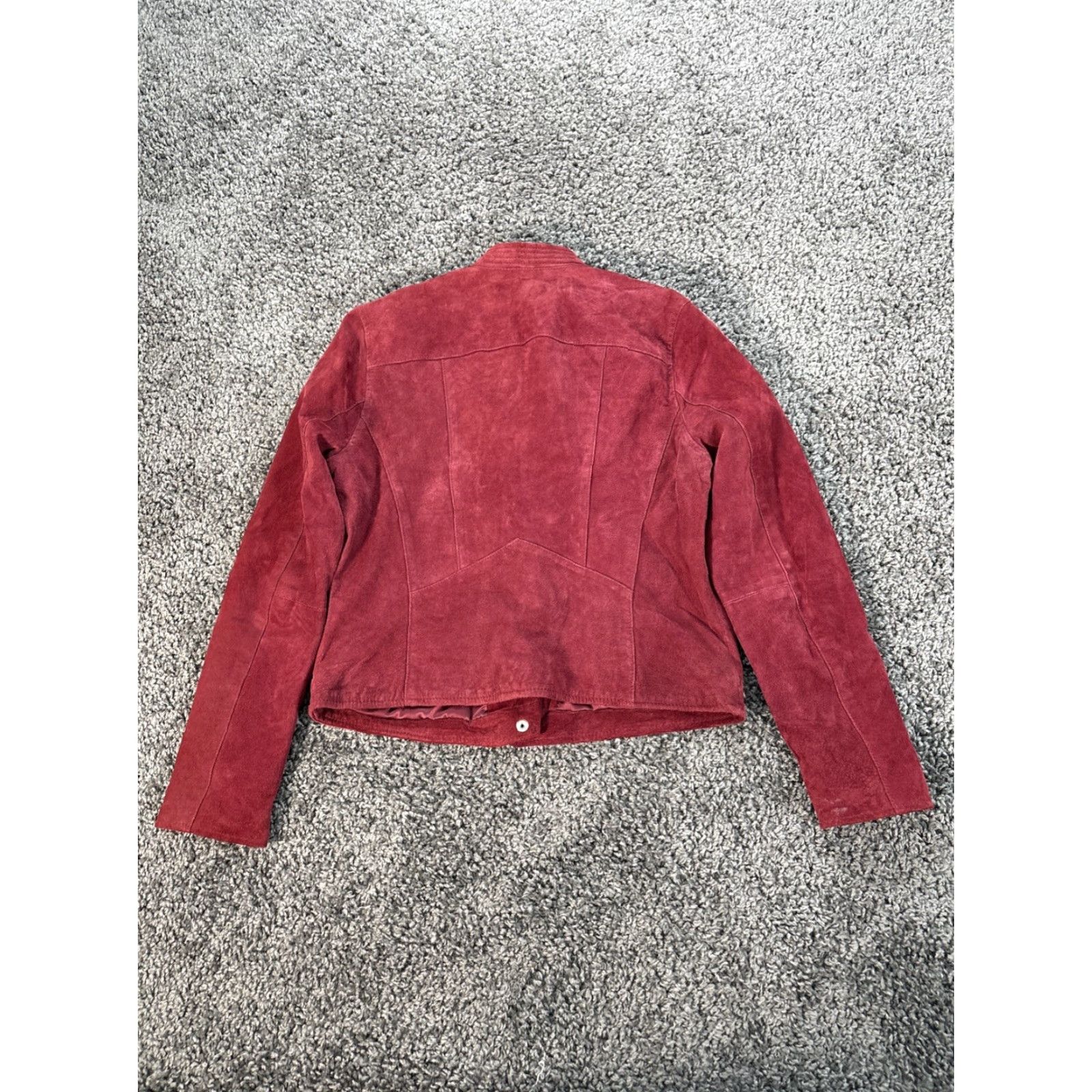 Vintage BLANKNYC Womens Leather Long Sleeve Full Zip Motorcycle Jacket M Pink - Regular Fit, Travel, Outdoor, Winter, Coat/Jacket with Full Zip Size M / US 6-8 / IT 42-44 - 5 Thumbnail