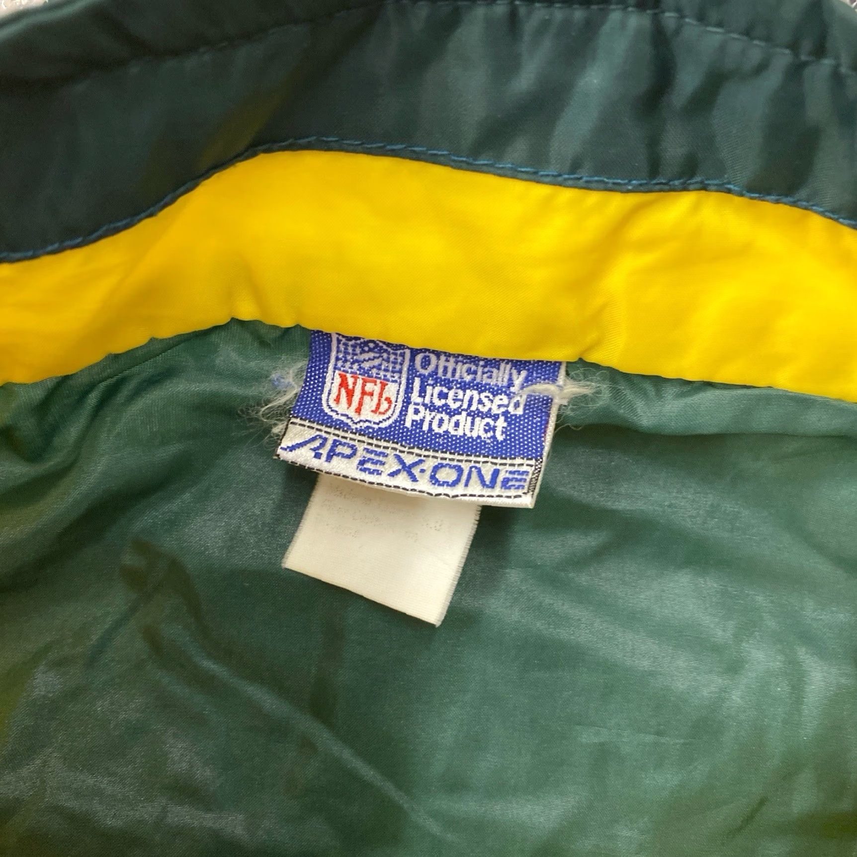 NFL VINTAGE 80s Apex One NFL Green Bay Packers Windbreaker Medium Green Packers Logo Jacket Boys/Men? Size US M / EU 48-50 / 2 - 2 Thumbnail