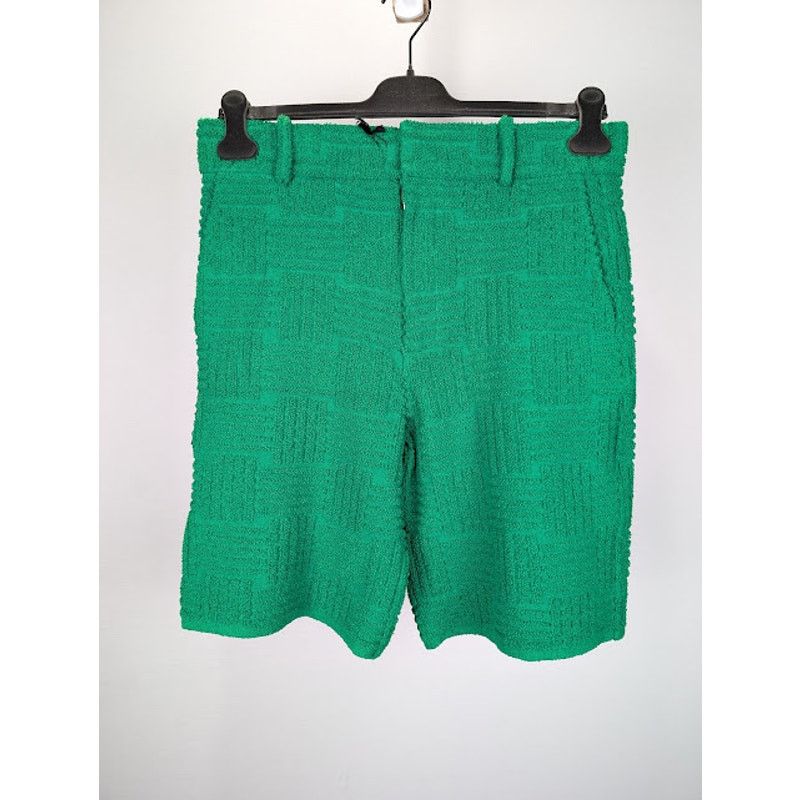 Bottega Veneta o1rshd1 MW Jacquard Towelling Knit Shorts in Parakeet Size US 32 / EU 48 - 1 Thumbnail