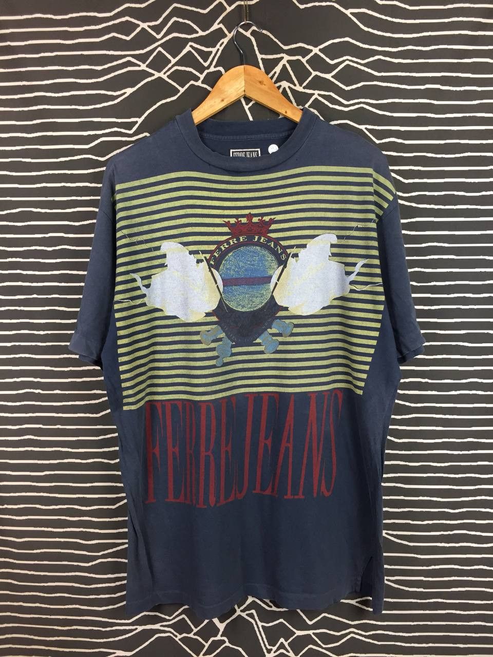 Gianfranco Ferre Vtg Gianfranco Ferré FERRE JEANS Made In Italy Designer Tee Size US XL / EU 56 / 4 - 1 Thumbnail