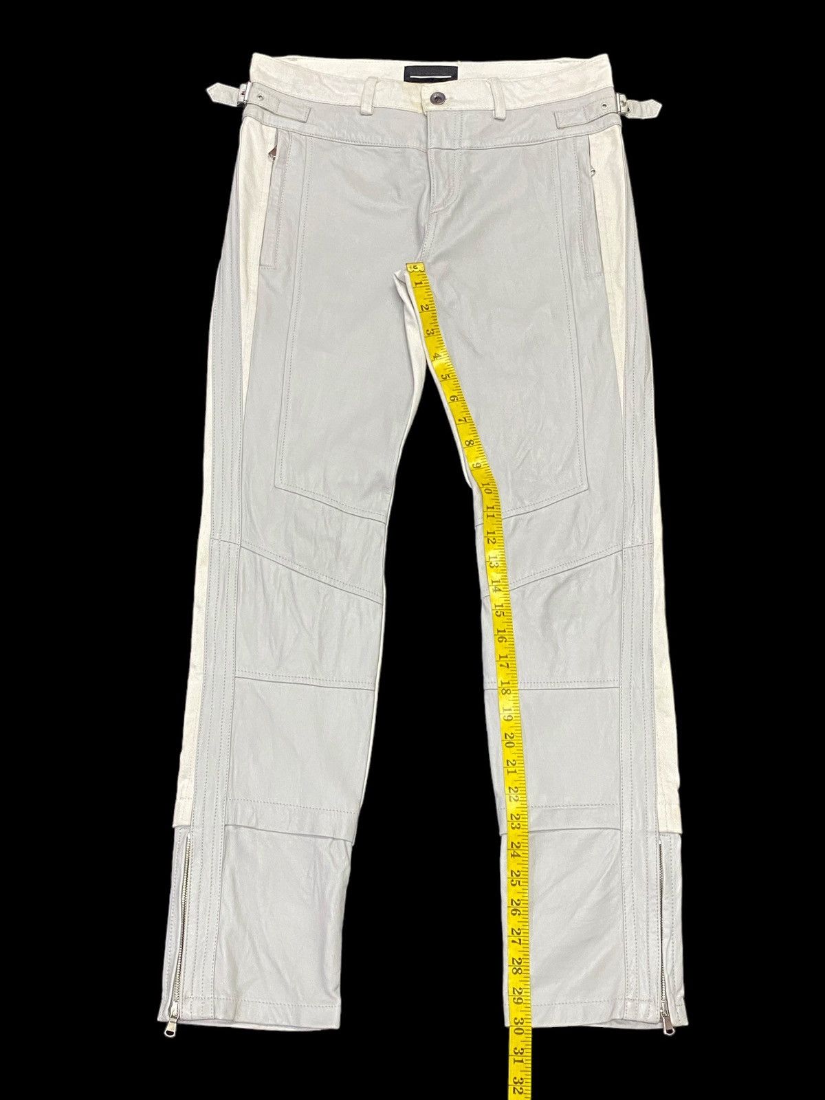 Diesel Diesel Black Gold Denim Trimmed Leather Pants Size US 30 / EU 46 - 7 Thumbnail