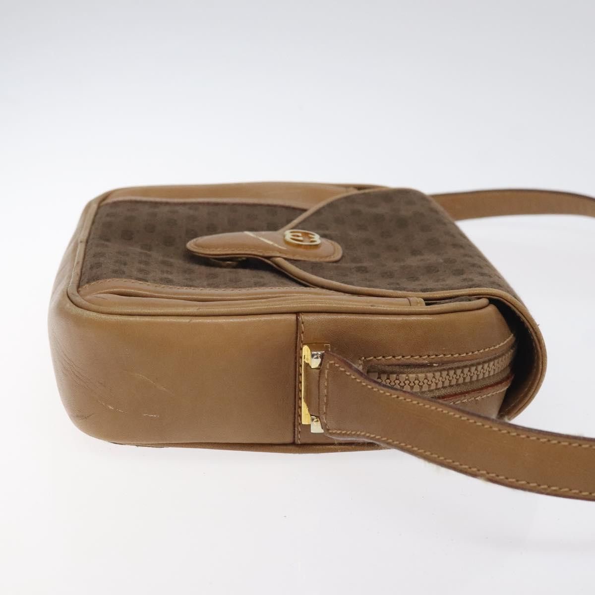 Gucci GUCCI Micro GG Canvas Shoulder Bag Brown Gold Size ONE SIZE - 4 Thumbnail
