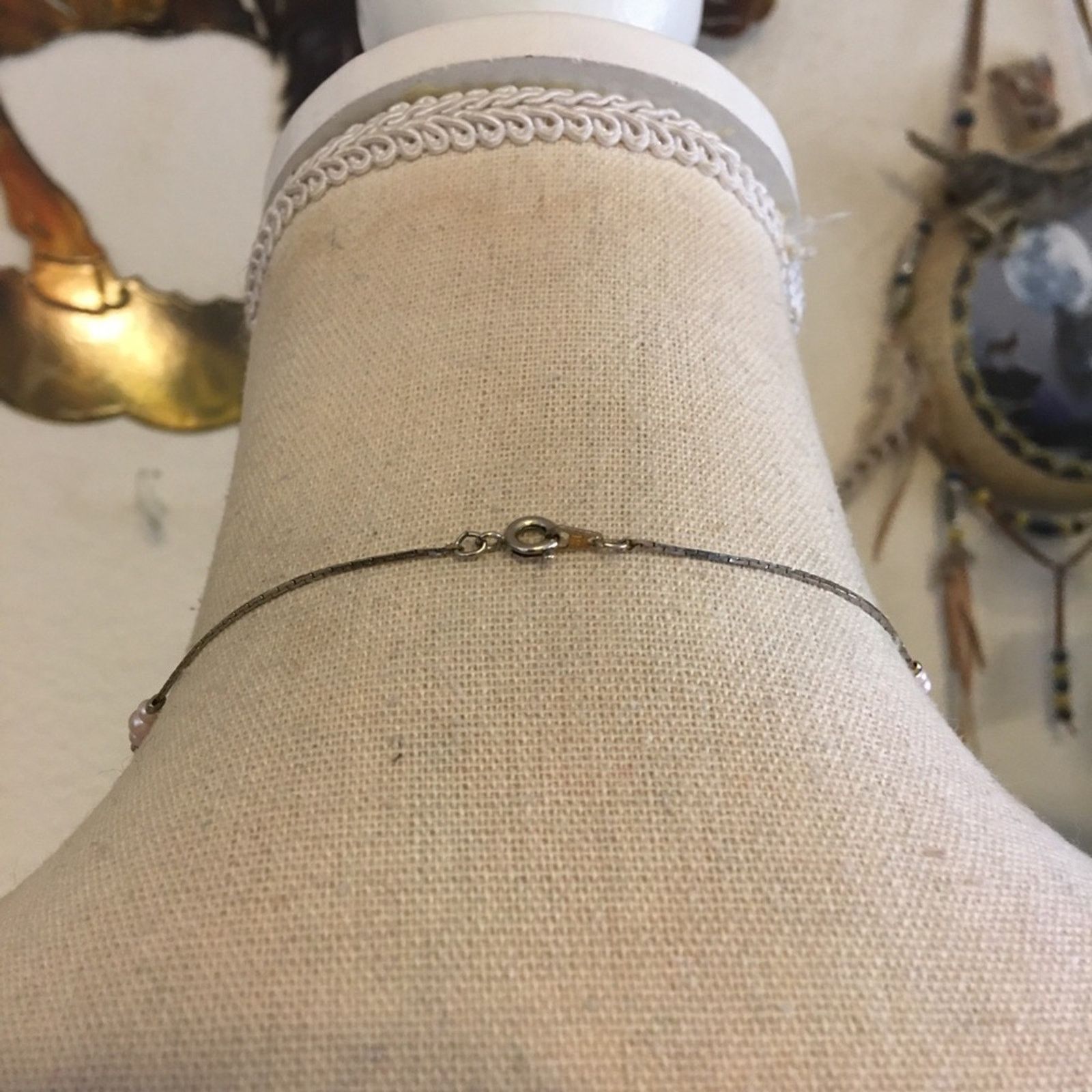 Vintage Vintage 80s beaded gold tone chain necklace Size ONE SIZE - 4 Thumbnail