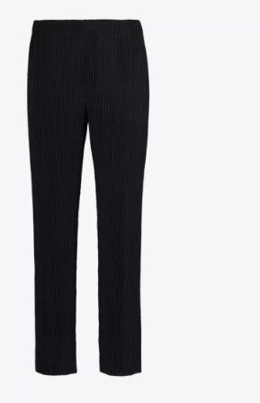 HOMME PLISSE ISSEY MIYAKE Pleated straight-leg regular-fit