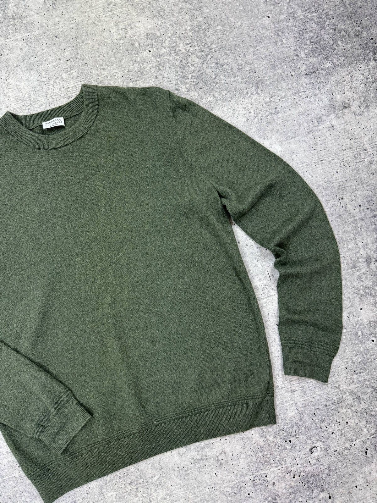 Brunello Cucinelli Brunello Cucinelli Classic Green Jumper Sweater Men Size M Size US M / EU 48-50 / 2 - 5 Thumbnail