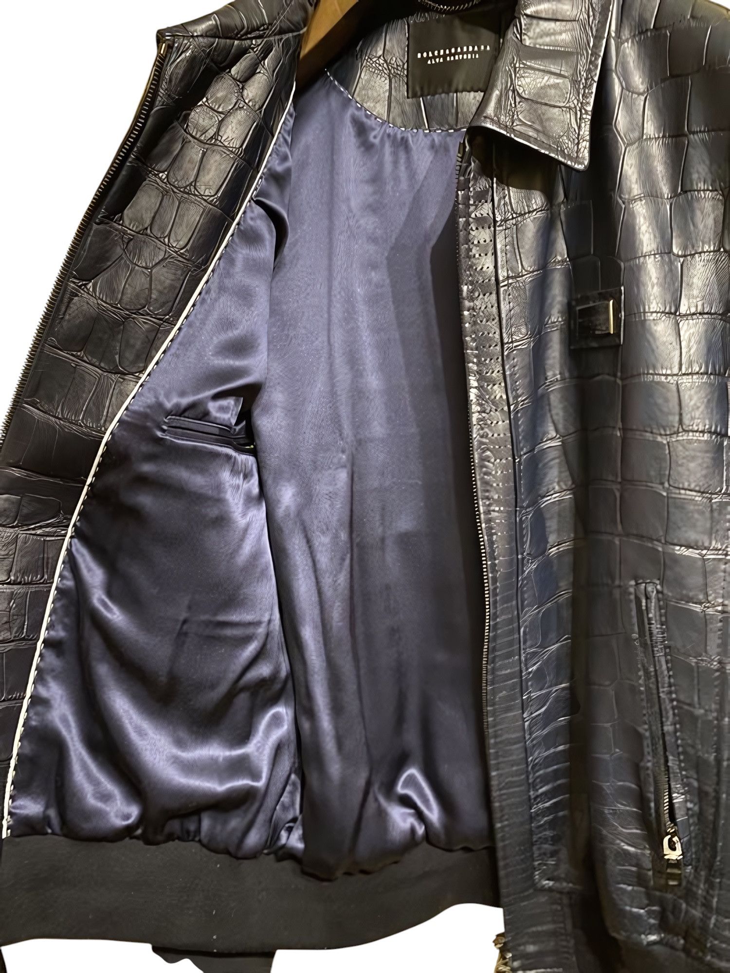 Dolce & Gabbana REAL AMERICAN ALLIGATOR LEATHER JACKET Size US M / EU 48-50 / 2 - 4 Thumbnail