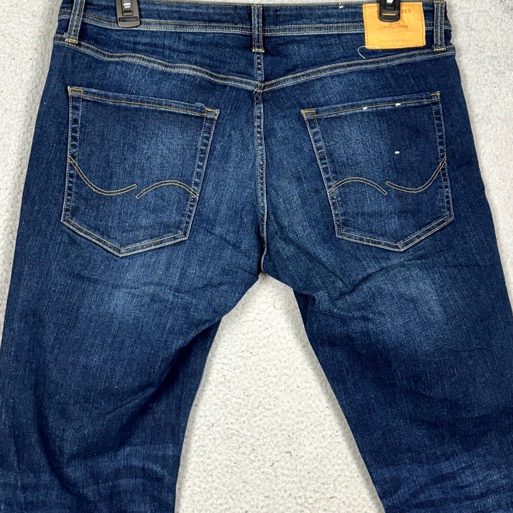 Jack & Jones Jack & Jones Tim Jeans Intelligence Slim Fit 36x32 Blue Denim Stretch 5-Pocket Mens Jeans Size US 36 / EU 52 - 2 Thumbnail
