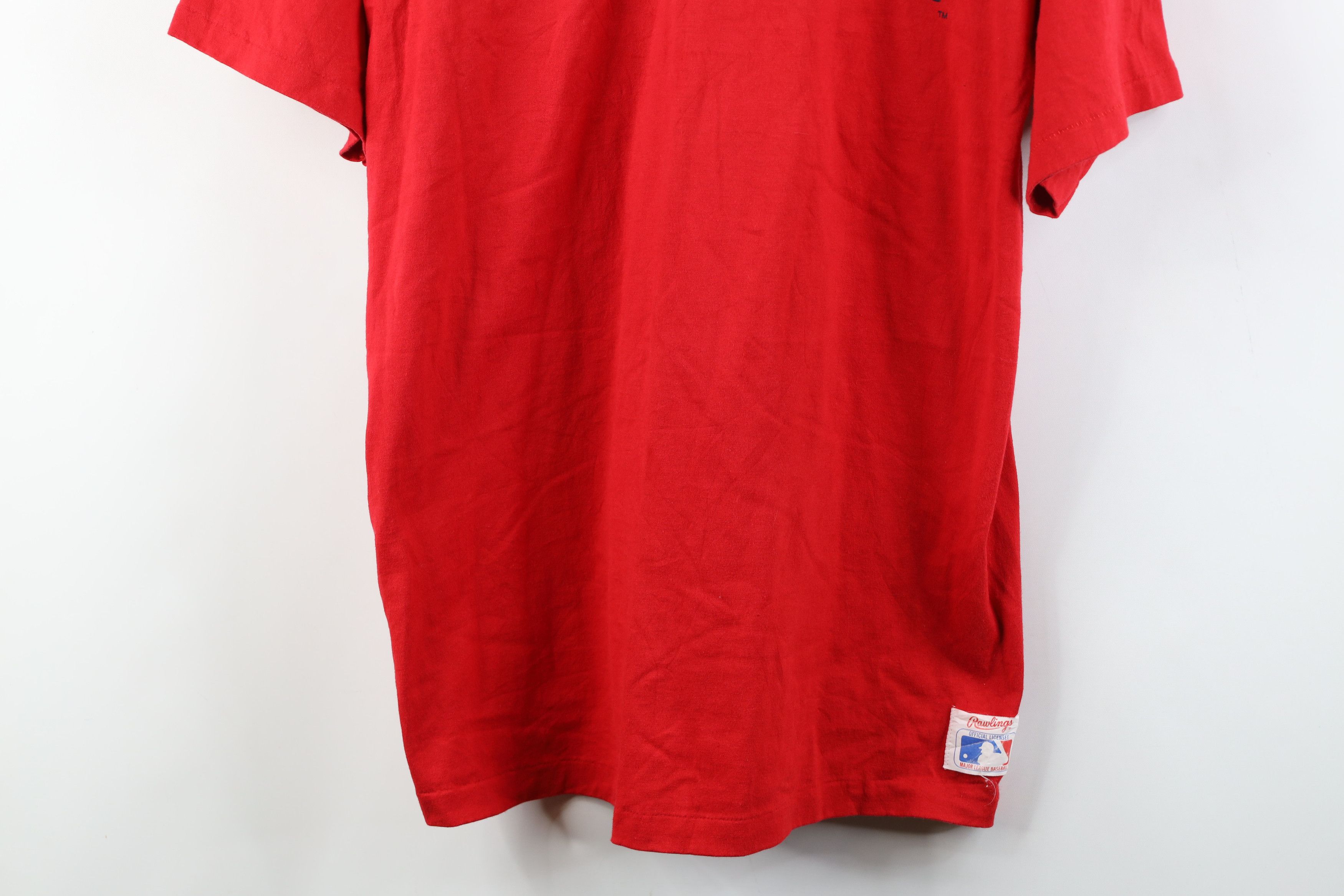 Vintage Vintage 70s 80s Rawlings Red Sox Baseball T-Shirt Red USA Size US XL / EU 56 / 4 - 3 Thumbnail