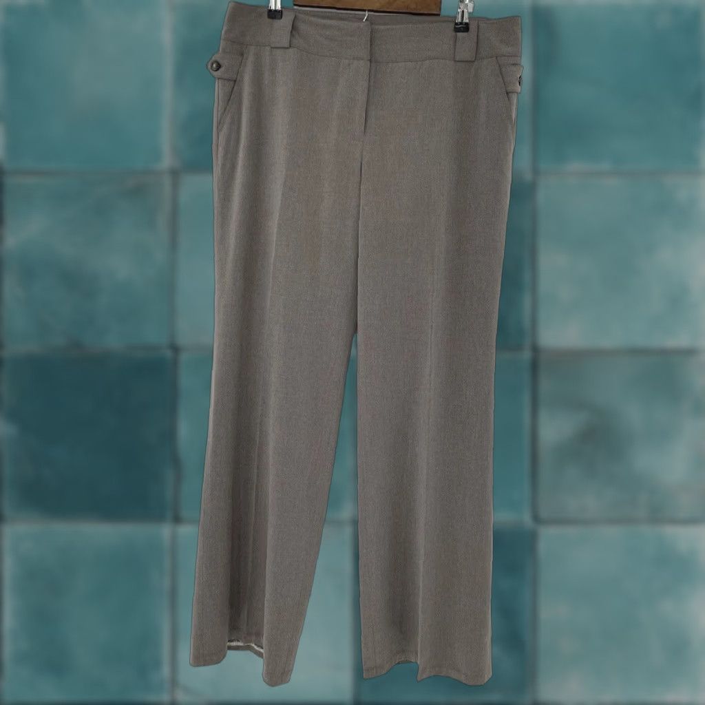 Michael Kors MICHAEL KORS Dress Pants Brown Wide-Leg Pockets 32 Inseam 12 Hemmed Womens Regular XS-XL? No, Size 12 Size 34" / US 12 / IT 48 - 1 Thumbnail