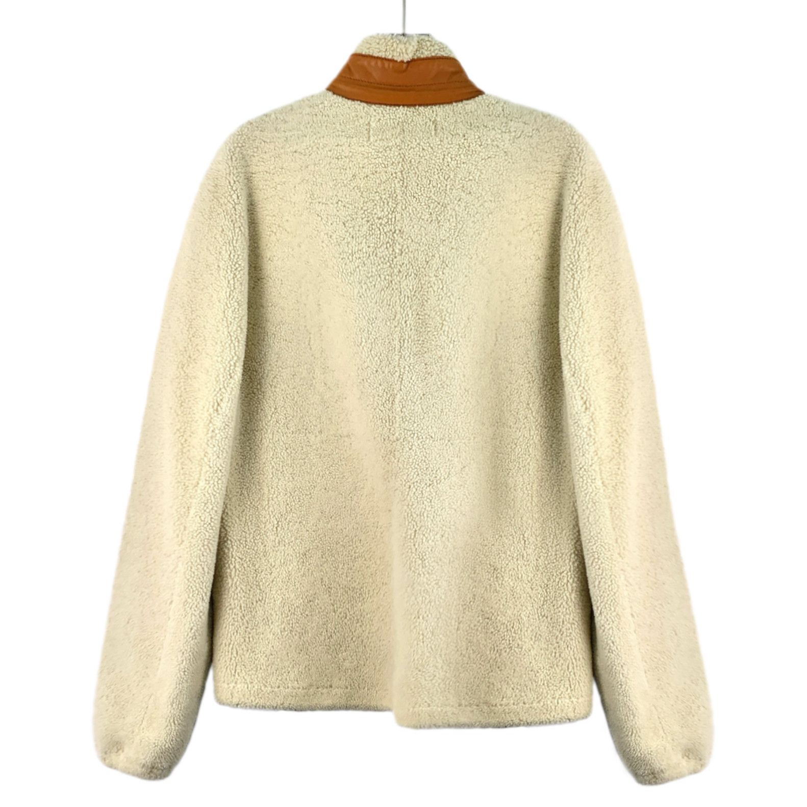 Loewe Beige Shearling Leather Jacket (Size 52)