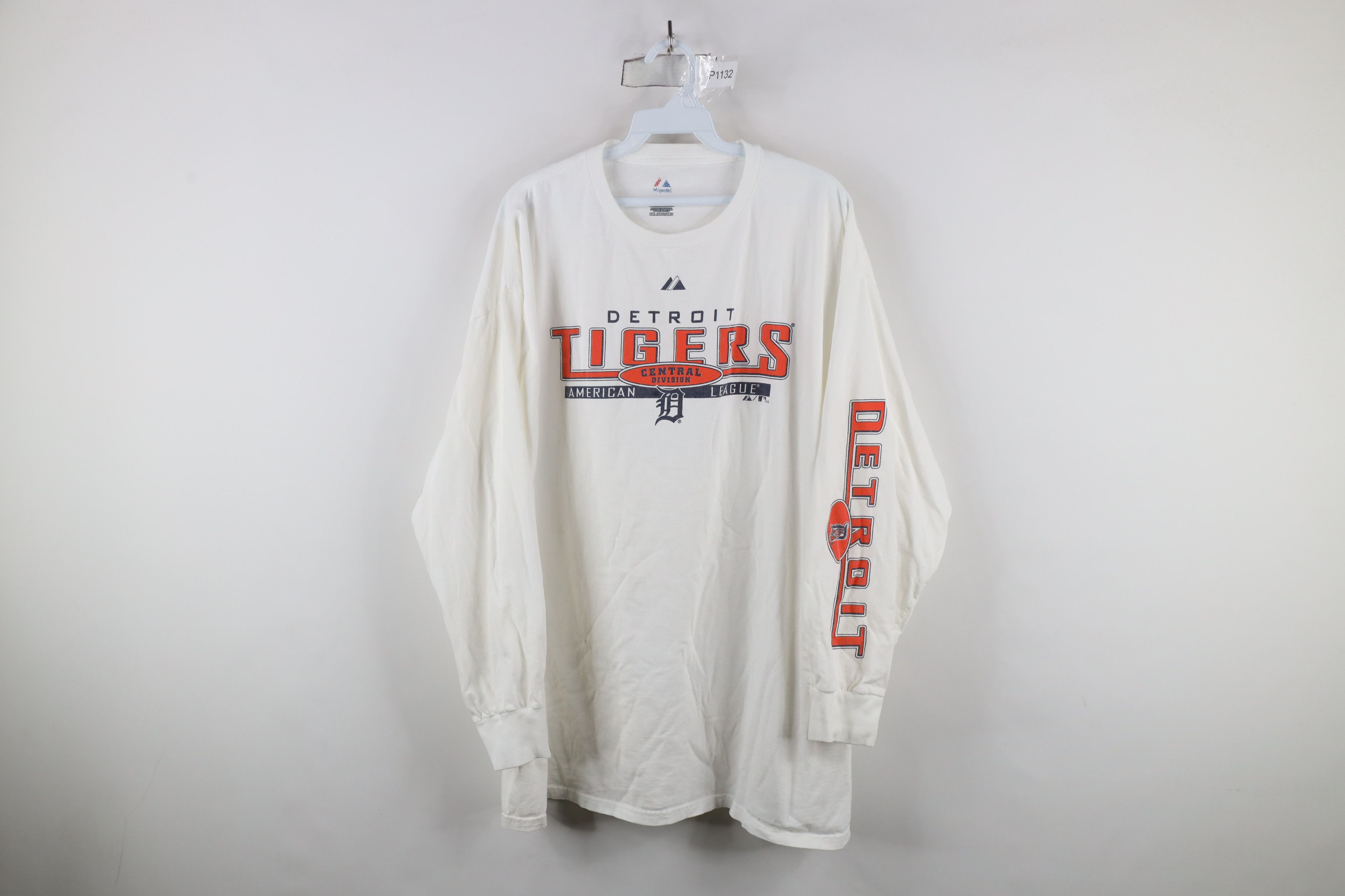 Majestic × Vintage Vintage Y2K Majestic Tigers Baseball Long Sleeve T-Shirt Size US XXL / EU 58 / 5 - 1 Thumbnail