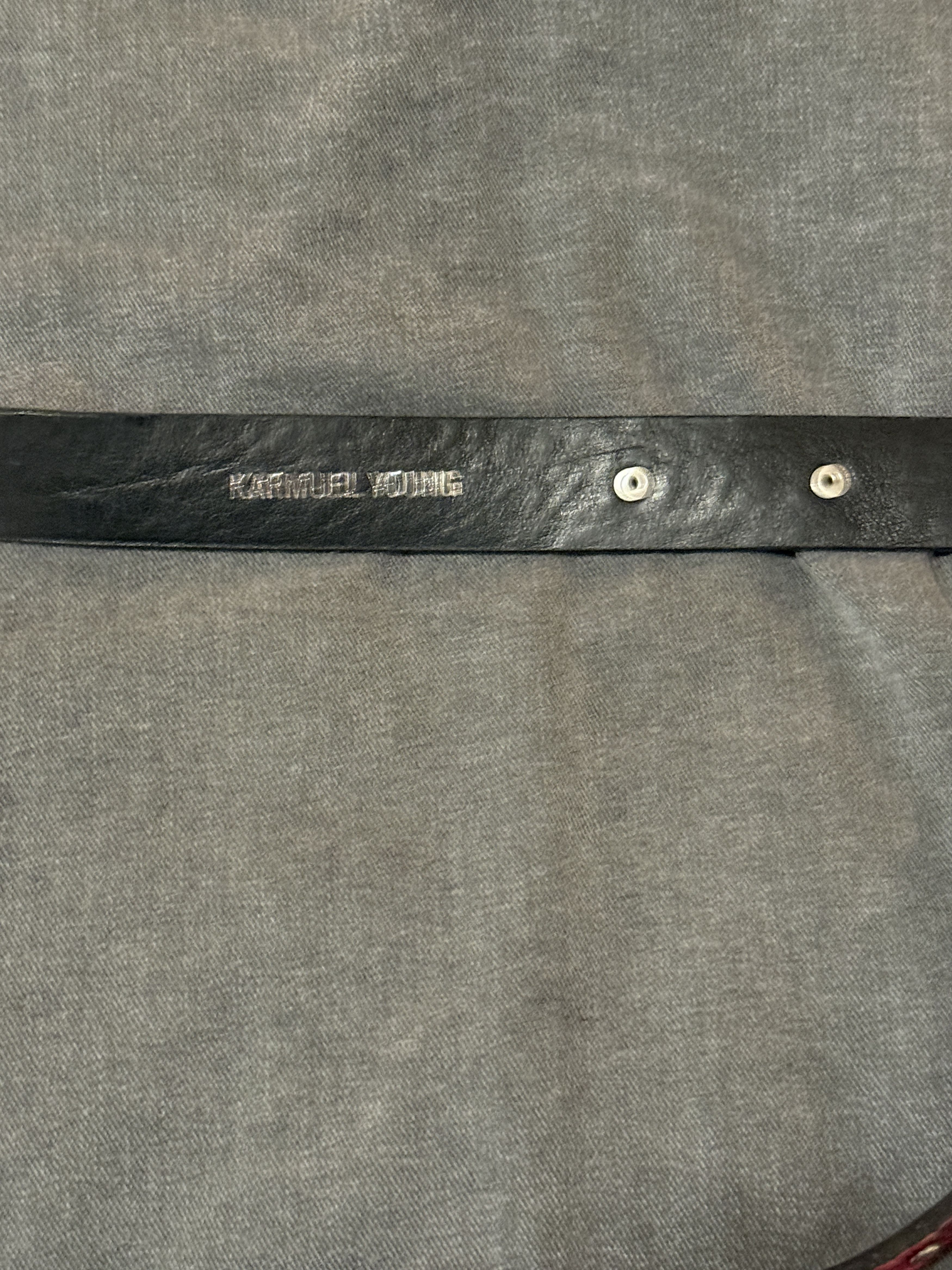Other Karmuel Young red leather belt Size ONE SIZE - 3 Thumbnail
