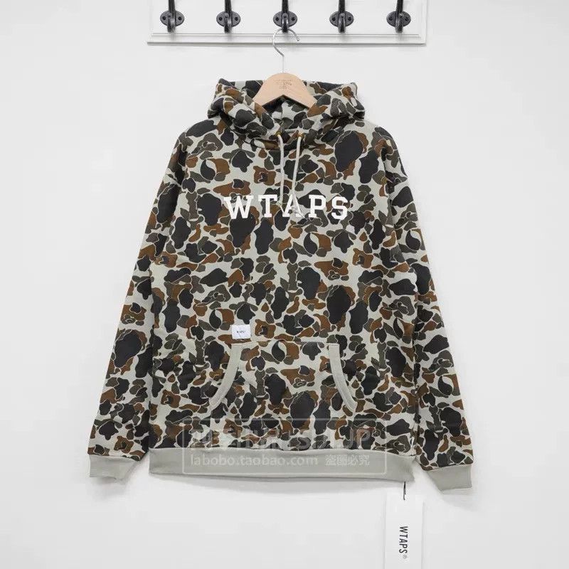 Wtaps WTAPS Hooded College Camo Sweater 18AW Size US M / EU 48-50 / 2 - 1 Thumbnail
