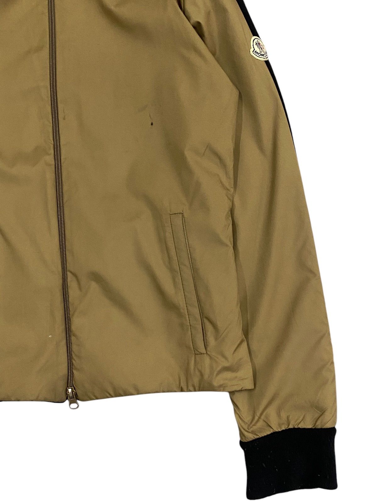 Moncler Moncler Zip-Up Jacket - Brown & Black Wool/Nylon - Size M Size US M / EU 48-50 / 2 - 5 Thumbnail