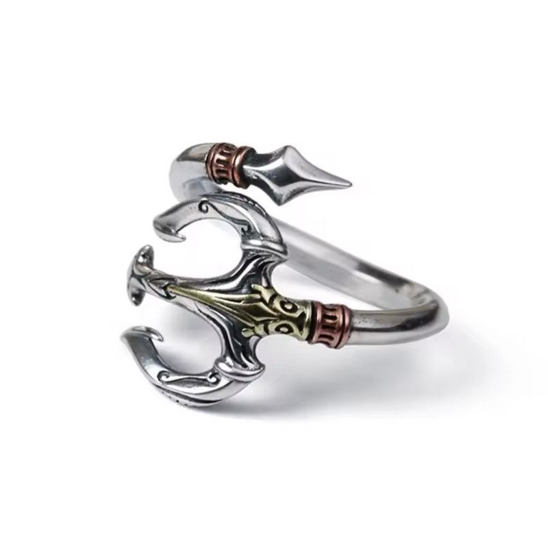 Jewelry × Vintage Triden of Poseidon Resizeable Ring Size ONE SIZE - 4 Thumbnail