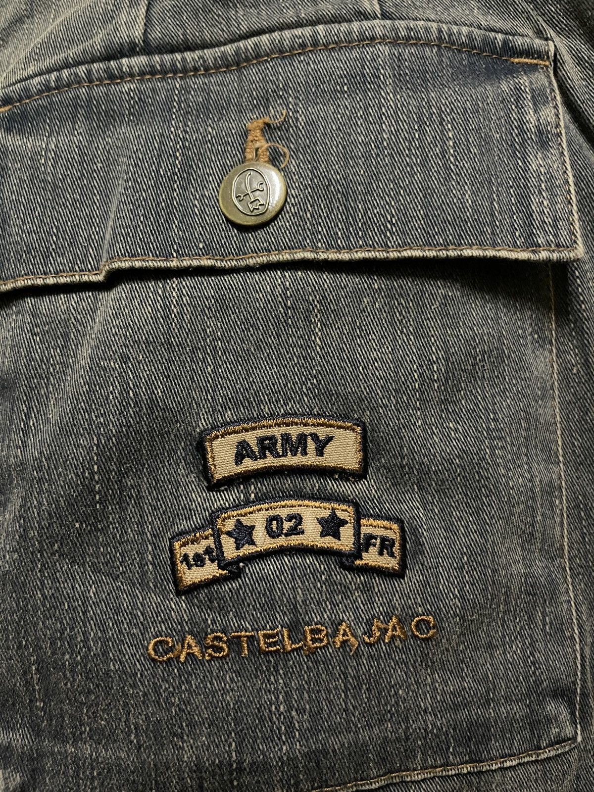 Jean Charles De Castelbajac × Vintage Castelbajac Sport Army Stretch Jeans Size 32" / US 10 / IT 46 - 19 Thumbnail