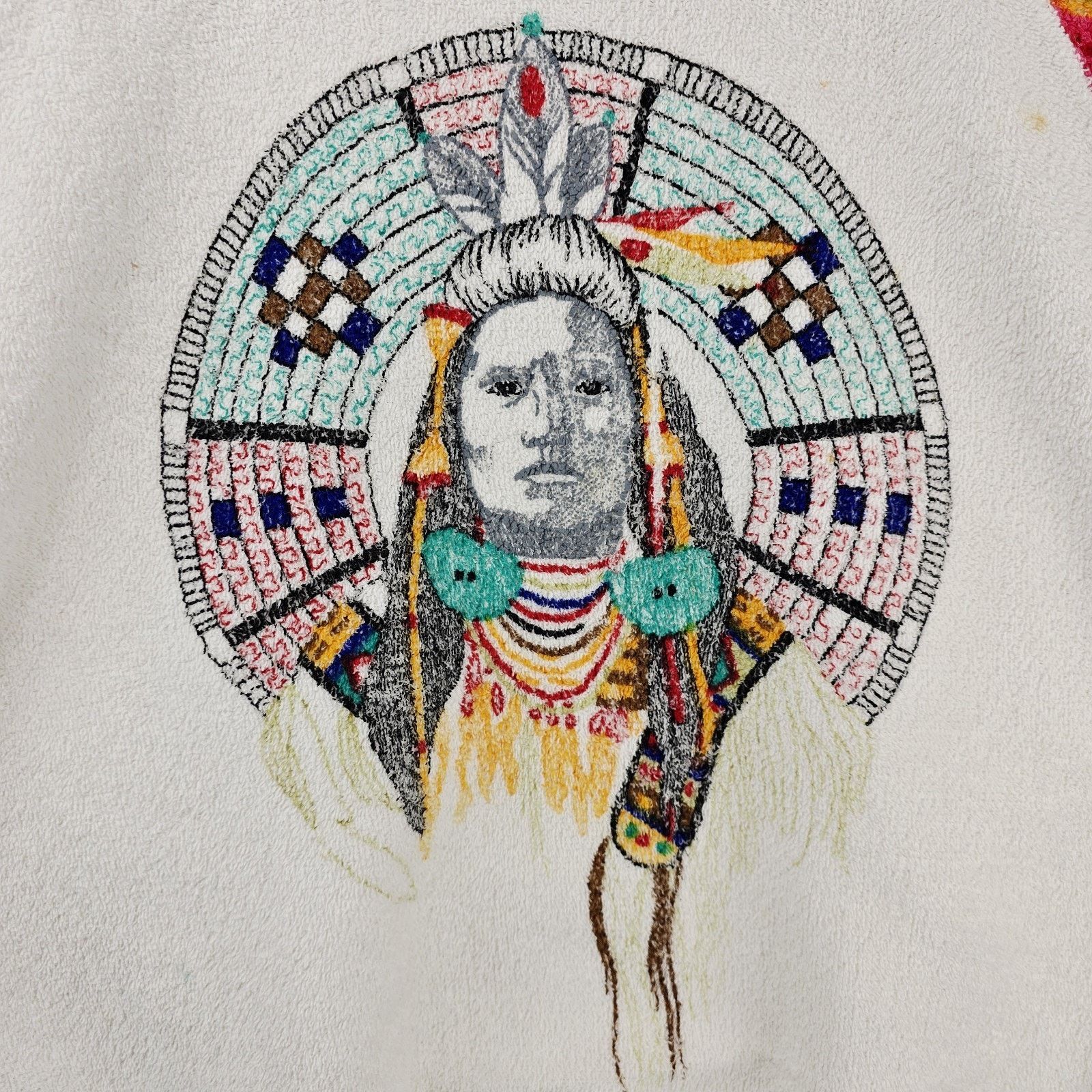 Other Vintage Pride of the West Terry Sweatshirt Medium Indian Size US M / EU 48-50 / 2 - 4 Thumbnail