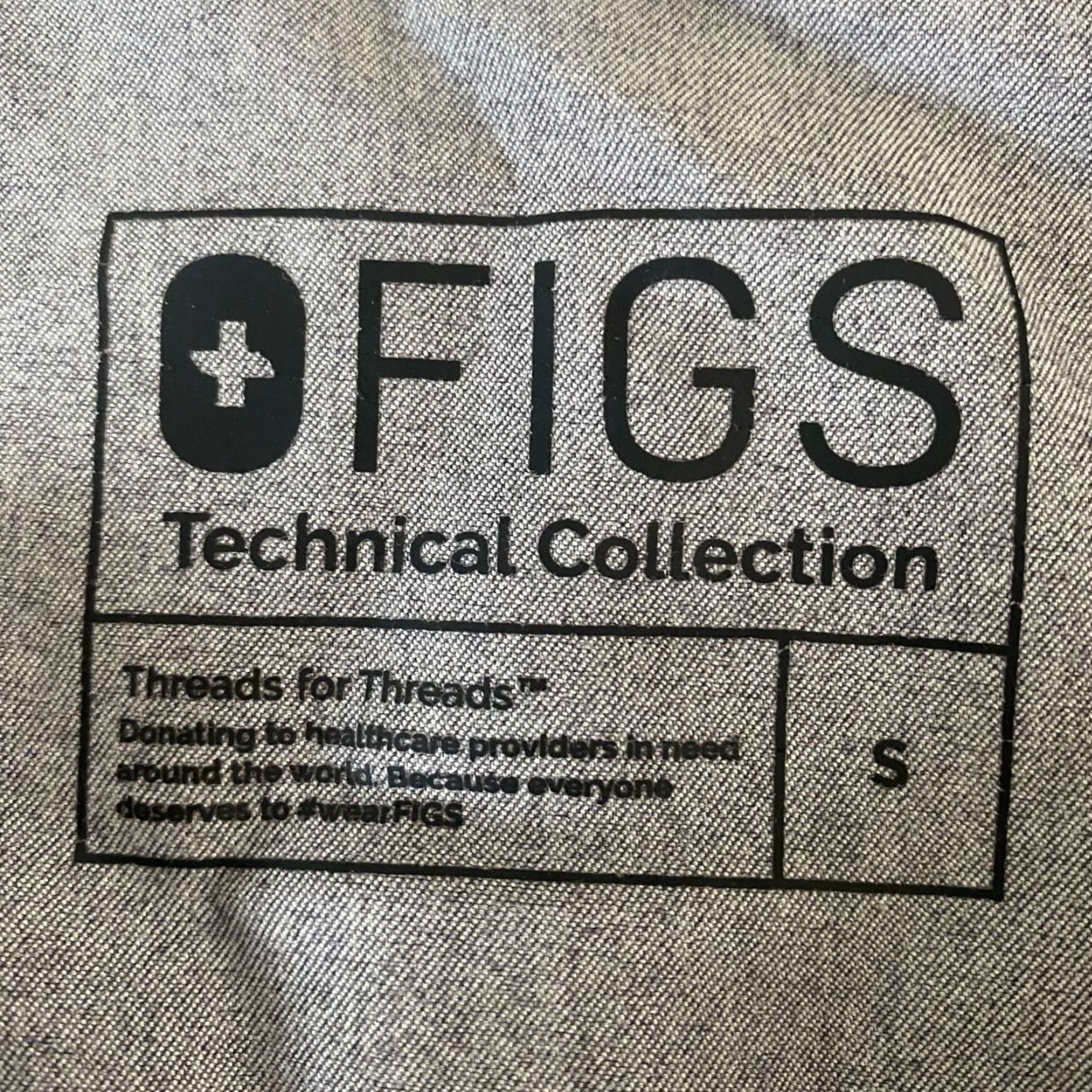 Vintage FIGS Caterina One-Pocket Scrub Top Women's Small Gray Stretch Short Sleeve Size S / US 4 / IT 40 - 7 Thumbnail