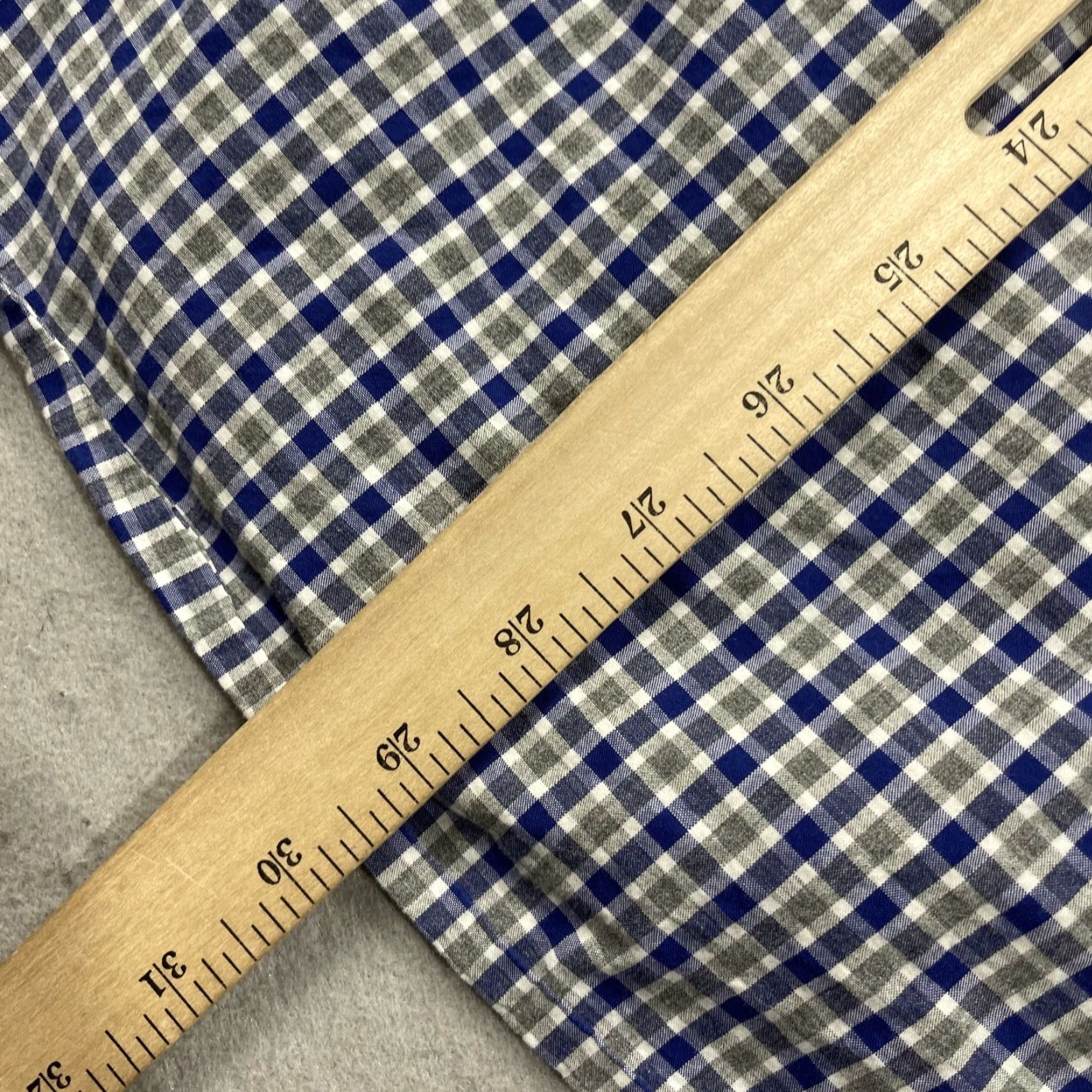 Vintage VINTAGE Gitman Bros Shirt Mens Large Blue Gray Check Haberdash Cotton Made USA Size US L / EU 52-54 / 3 - 8 Thumbnail