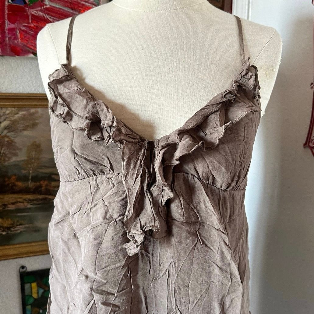 Other vintage gold hawk brown babydoll tank top Size S / US 4 / IT 40 - 2 Thumbnail