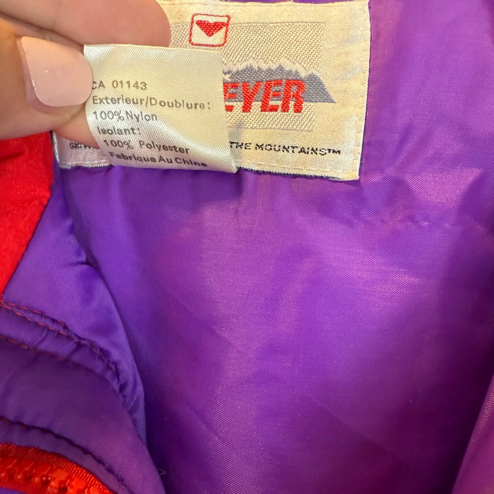 Obermeyer VTG 80s Obermeyer Snowsuit Women Girls Red Purple Ski Bib Size ONE SIZE - 16 Thumbnail