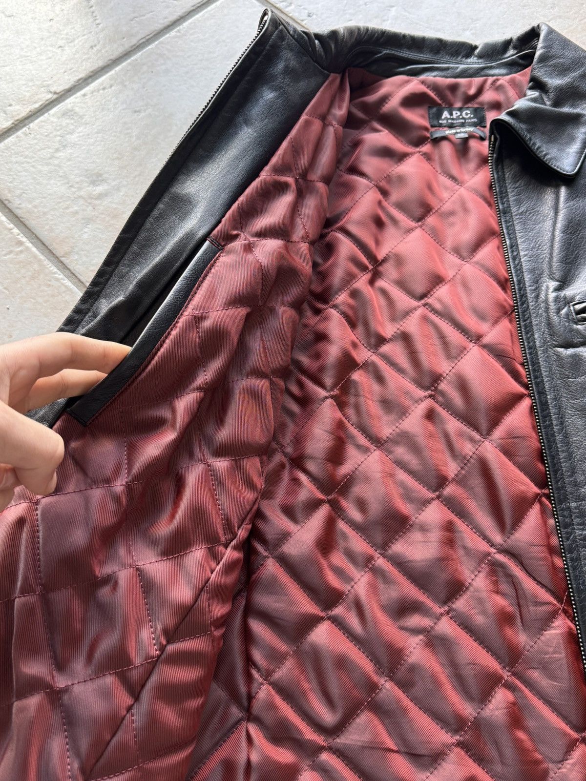 A.P.C. Leather jacket Apc Size US XS / EU 42 / 0 - 3 Thumbnail