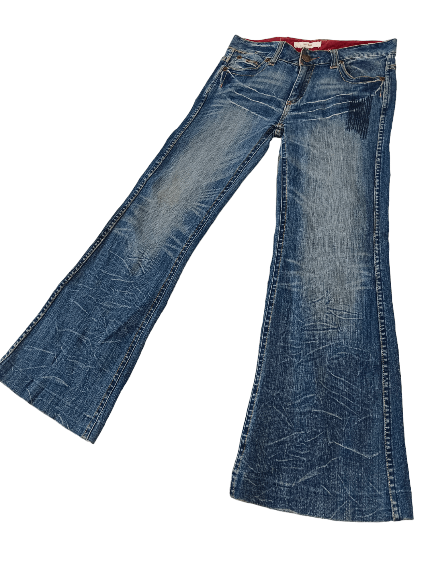 Le Grande Bleu (L.G.B.) FYE🔥SPLAGE Seditionaries Super Flare Punk Jeans Size US 30 / EU 46 - 1 Thumbnail