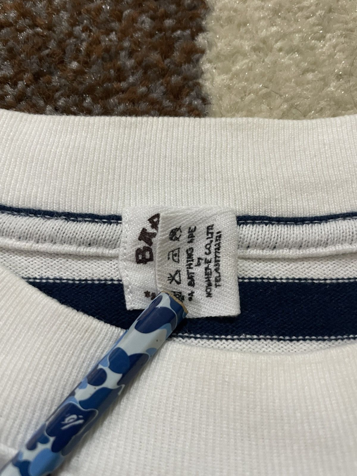 Bape 2005 Bape Baby Milo Striped Tee Size US M / EU 48-50 / 2 - 7 Thumbnail