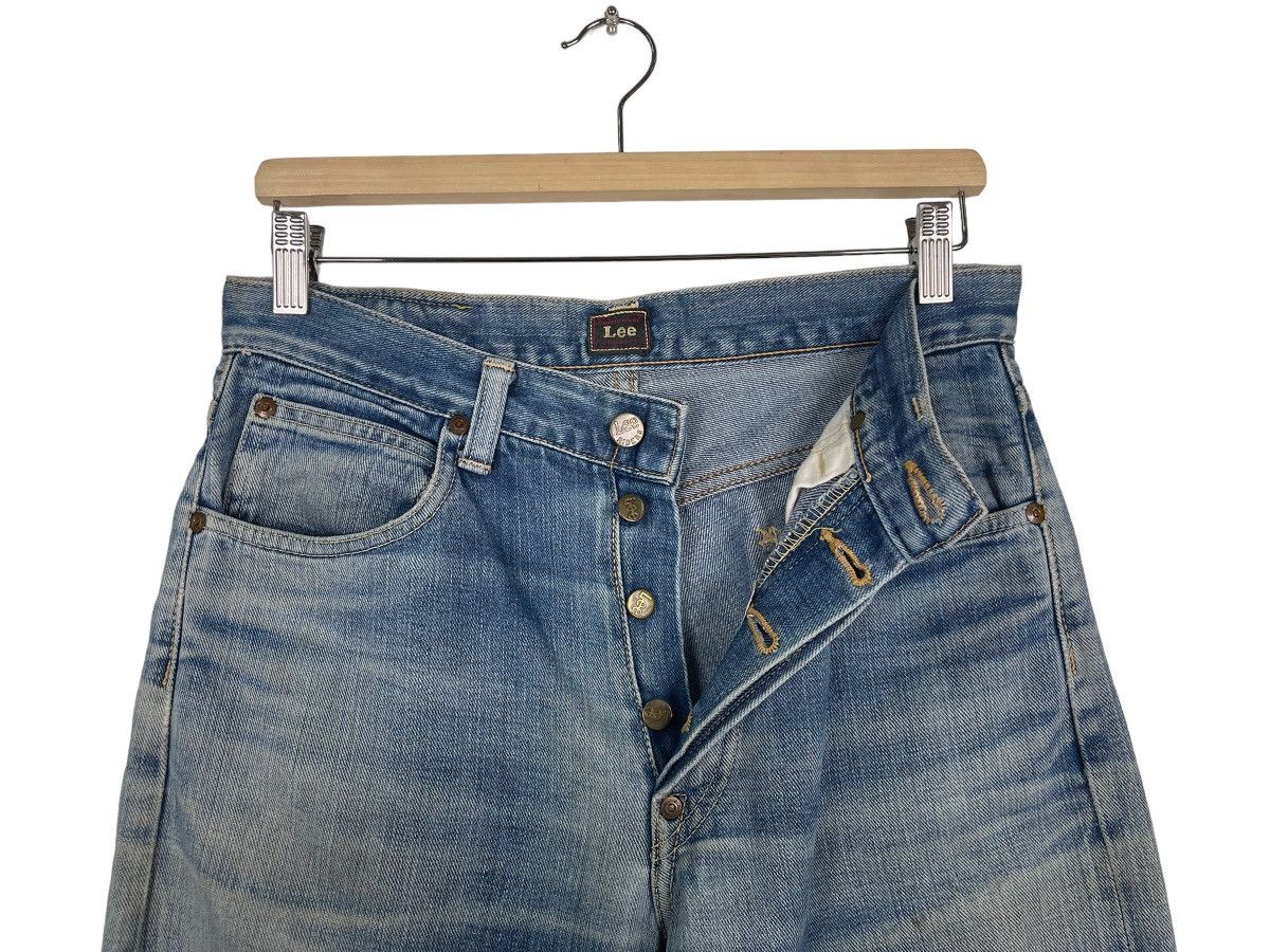 Japanese Brand × Lee × Vintage Vintage Union Made Lee Ripped Denim Jeans Button Fly Size US 30 / EU 46 - 11 Thumbnail