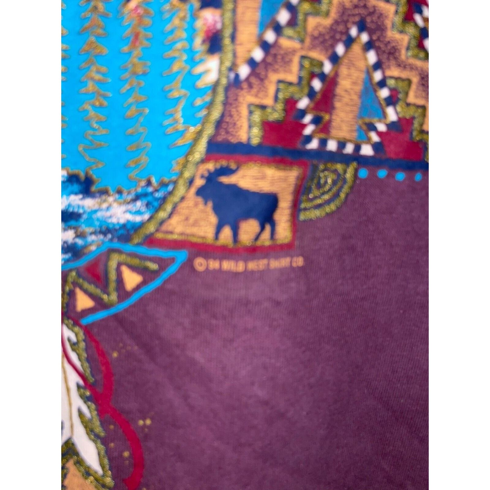Vintage Vintage Black Hills Shirt South Dakota Bison Animal Tee 90s Size US L / EU 52-54 / 3 - 7 Thumbnail