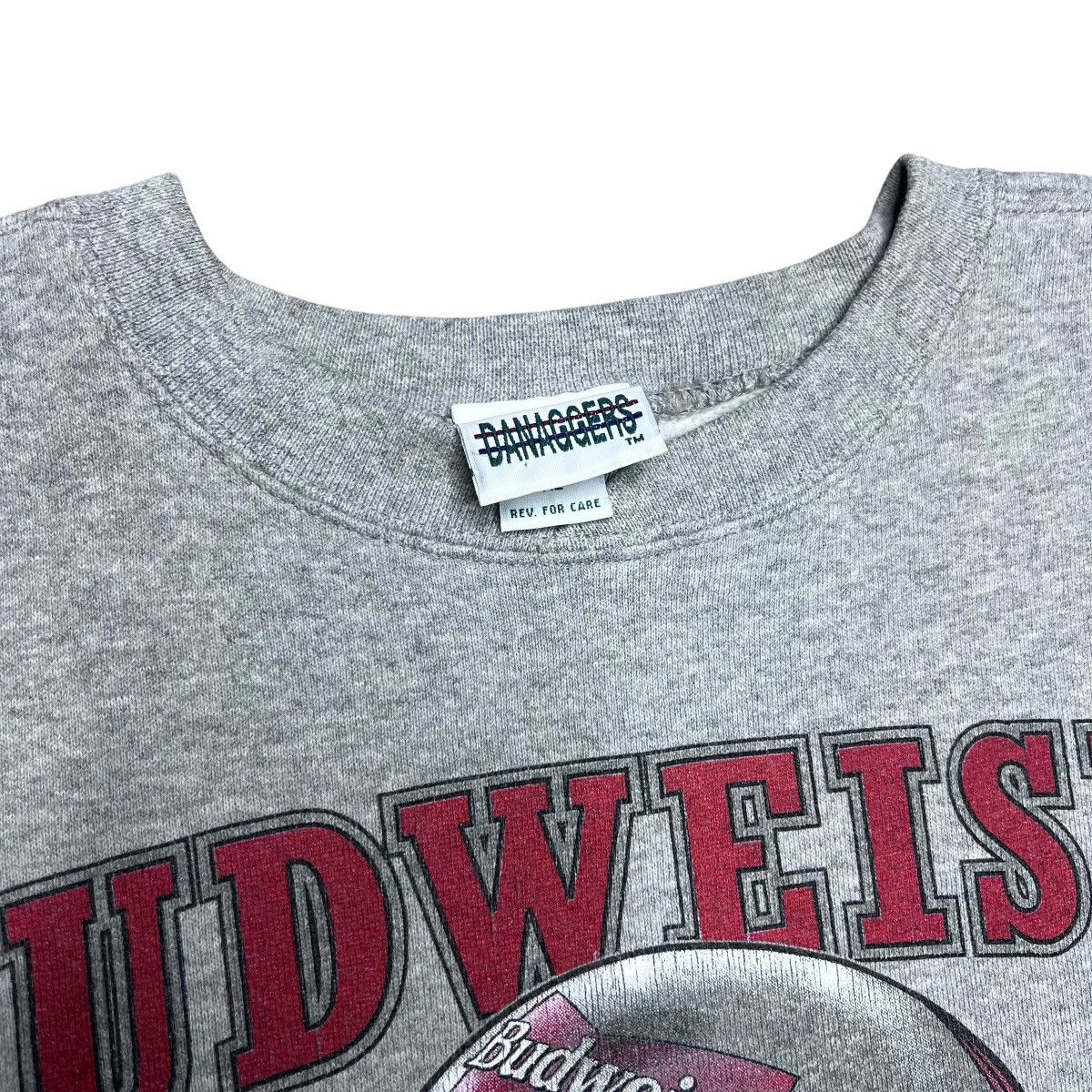 Budweiser Vintage 1990s Budweiser Beer Football Helmet Sweatshirt Size US XL / EU 56 / 4 - 2 Thumbnail