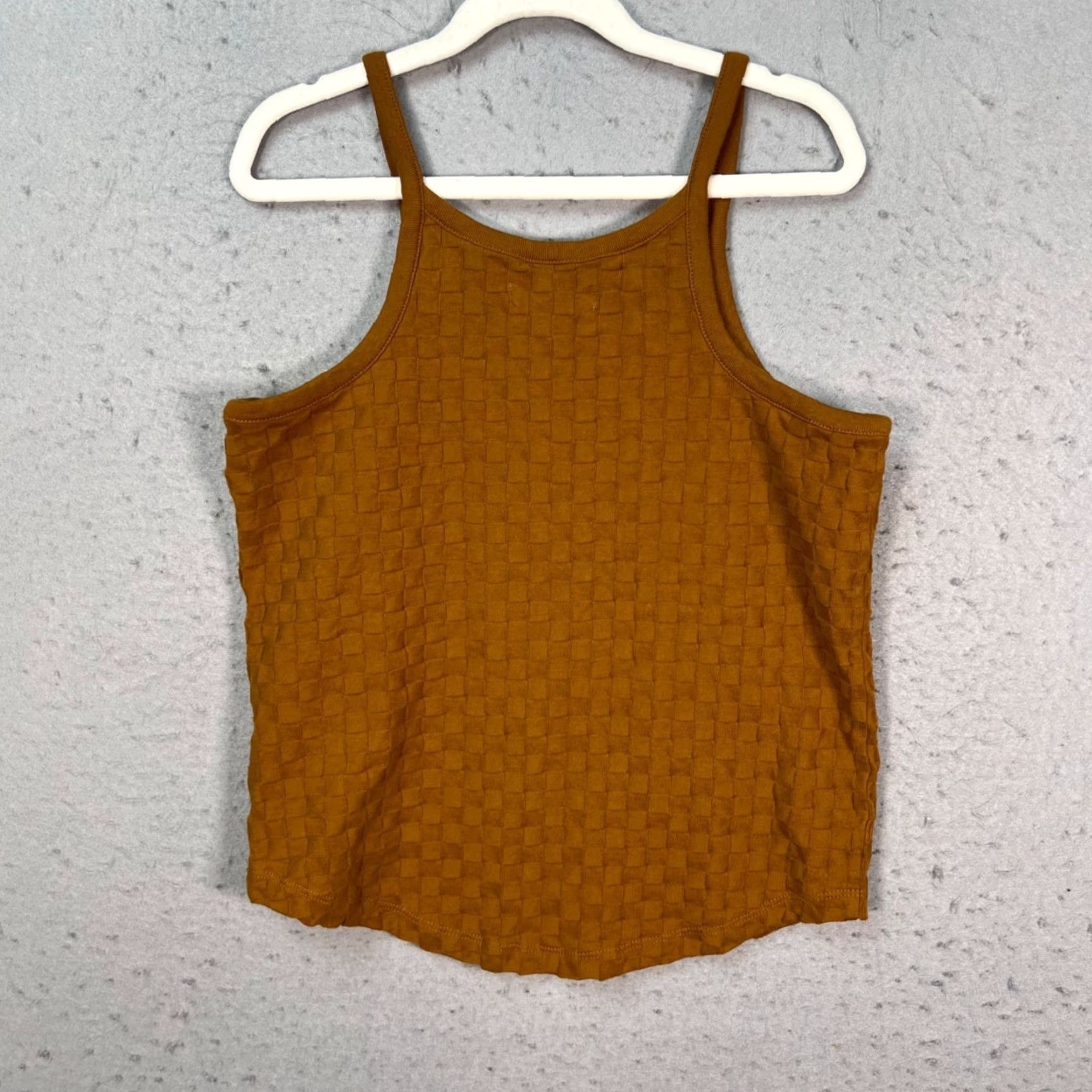 Madewell Madewell Tank Womens XS Brown Textured Cotton Sleeveless Knit Top Size XS / US 0-2 / IT 36-38 - 2 Thumbnail