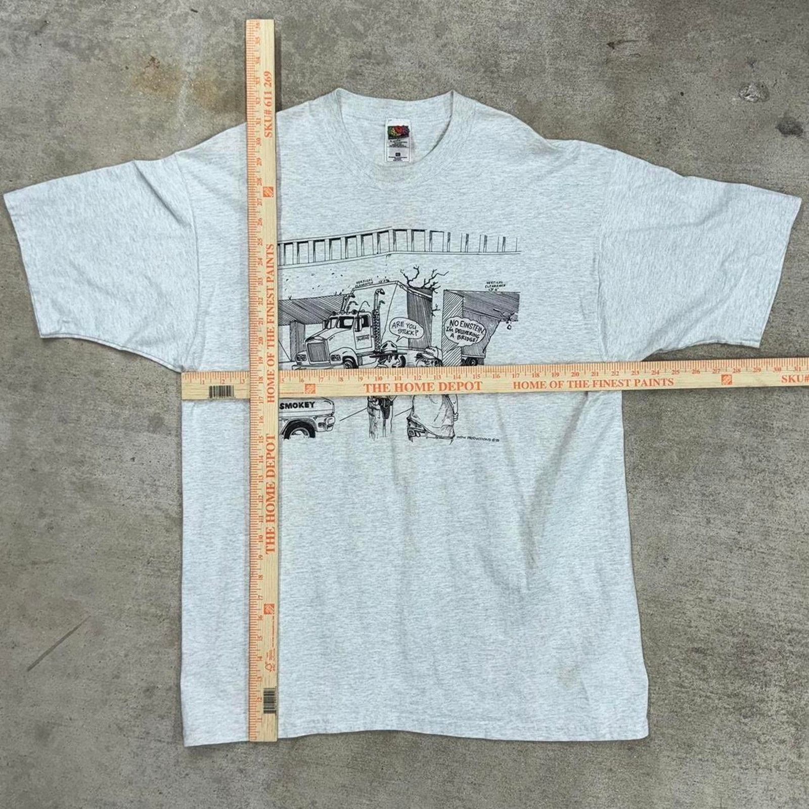 Fruit Of The Loom Vintage 90s cop comedy comic funny t-shirt Size US XL / EU 56 / 4 - 2 Thumbnail