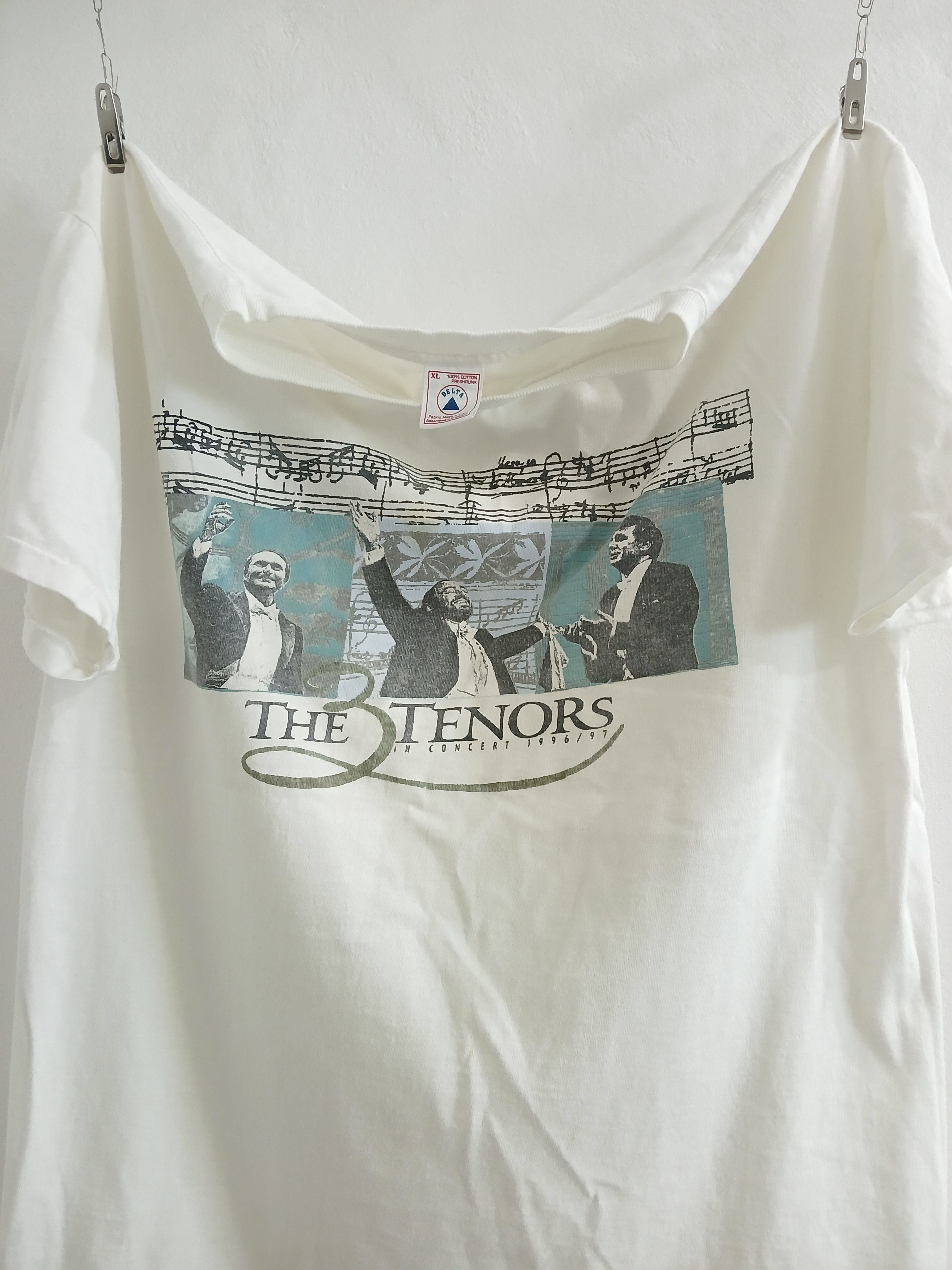 Band Tees THE TREE TENORS Opera Singing trio Group Vintage Tee 90's Size US XL / EU 56 / 4 - 1 Thumbnail