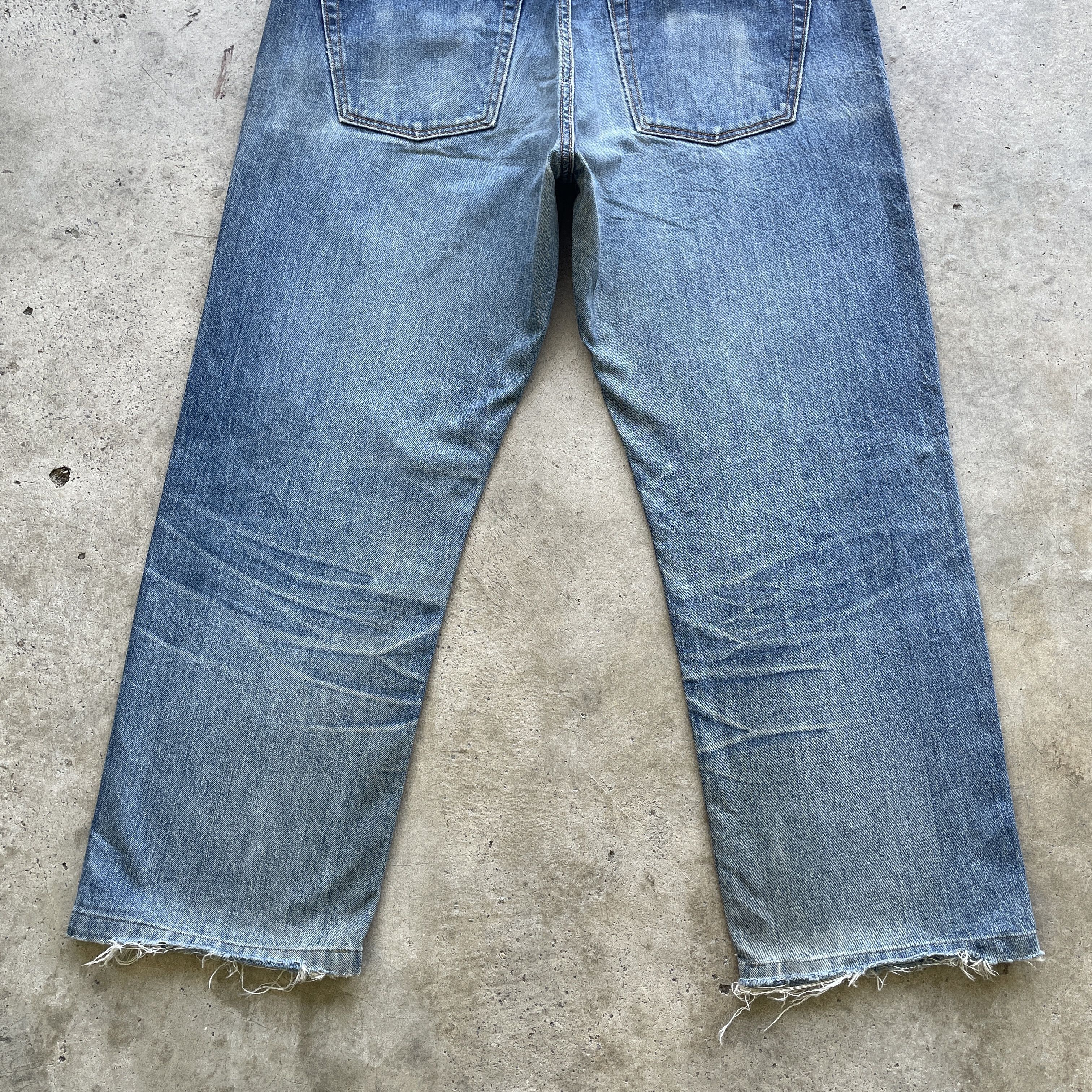 Japanese Brand VINTAGE JAPANESE FADED DENIM DISTRESSED JEANS PANTS W38x27 Size US 38 / EU 54 - 10 Thumbnail