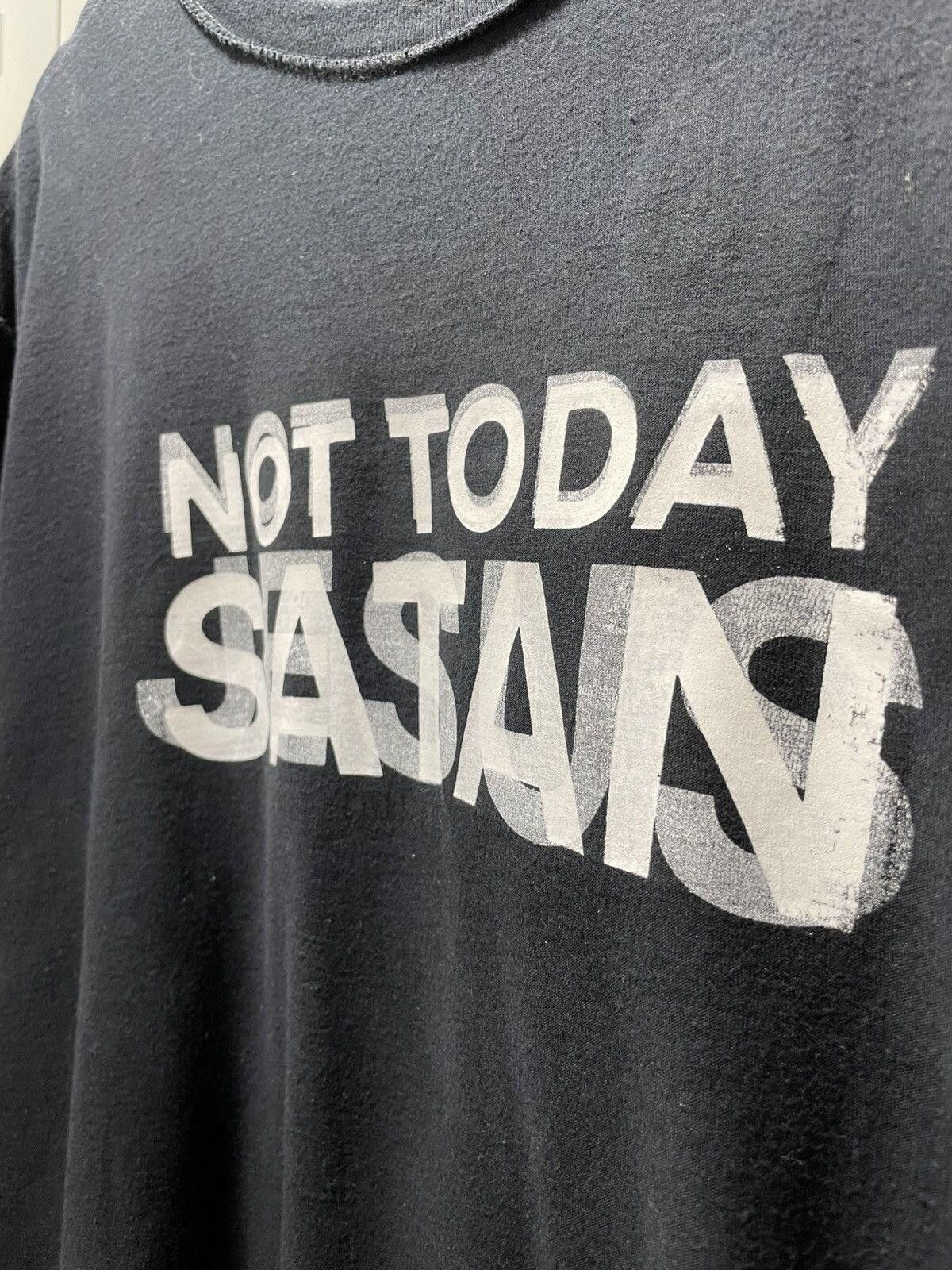 Vintage NOT TODAY JESUS SATAN double printed inside out statement Size US XL / EU 56 / 4 - 2 Thumbnail