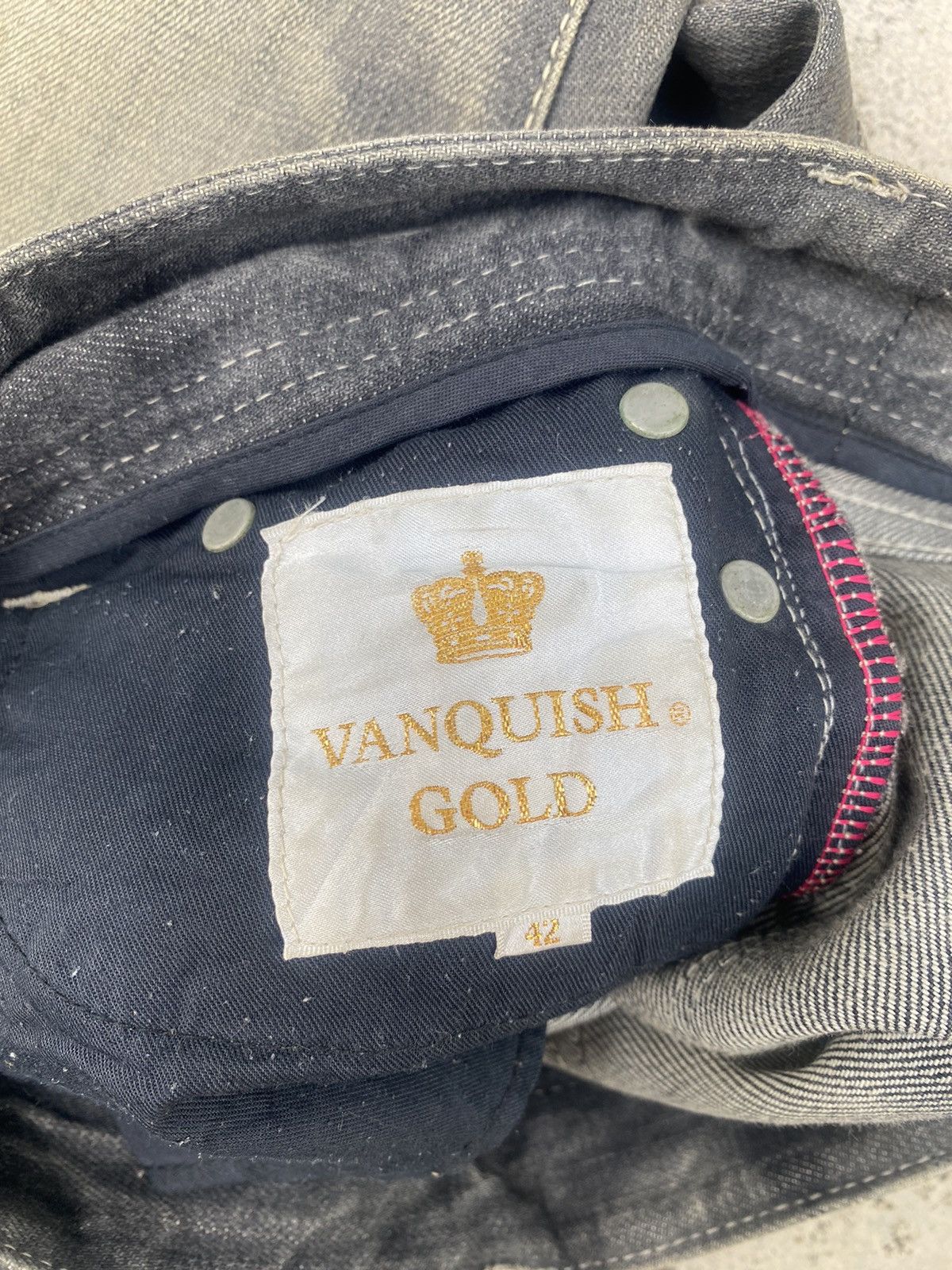 If Six Was Nine × Vanquish Vanquish Distressed Faded Claw Mark Denim Jeans Size US 30 / EU 46 - 24 Thumbnail