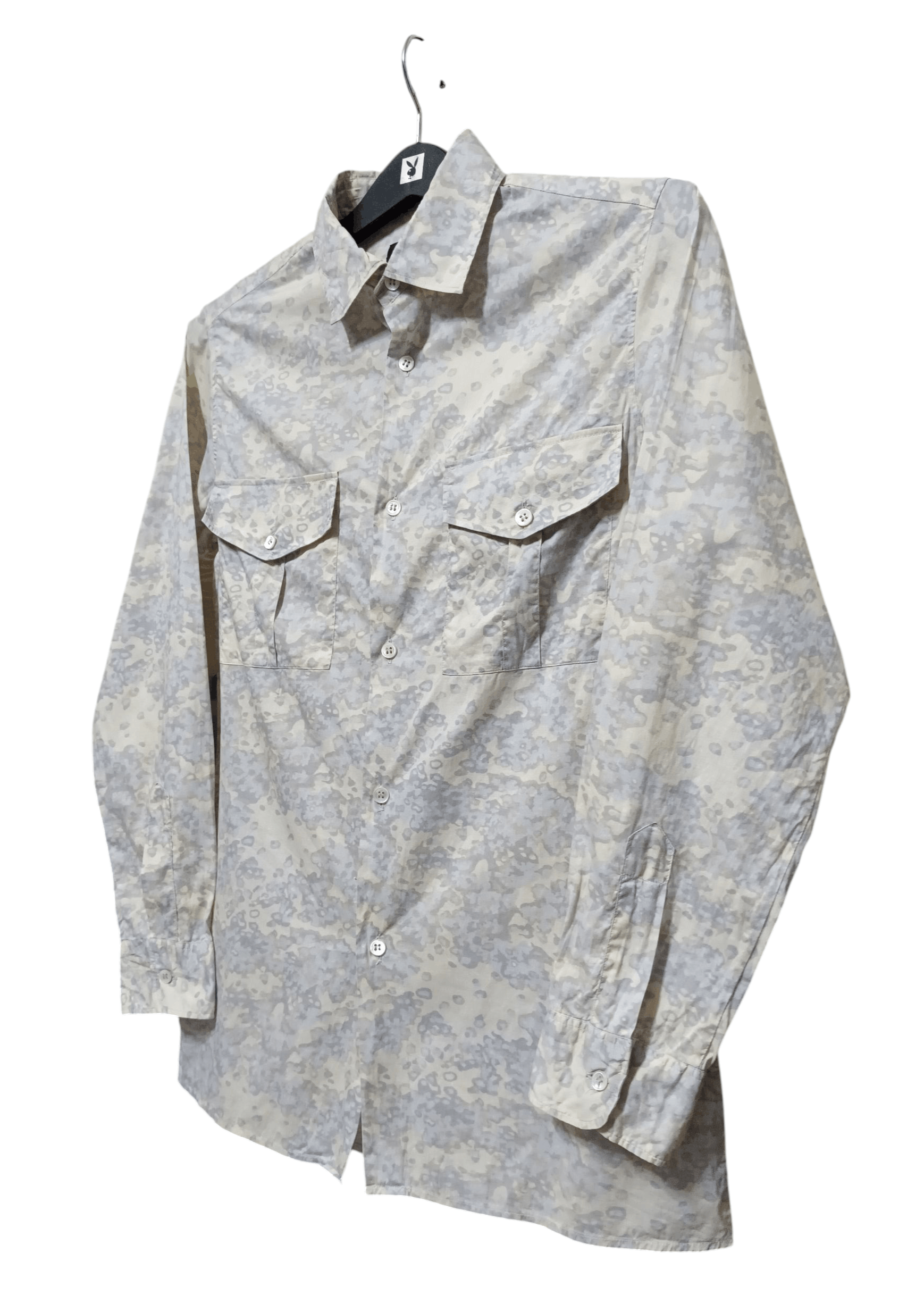 A.P.C. Long sleeve two-pocket shirt with abstract pattern Size US S / EU 44-46 / 1 - 4 Thumbnail