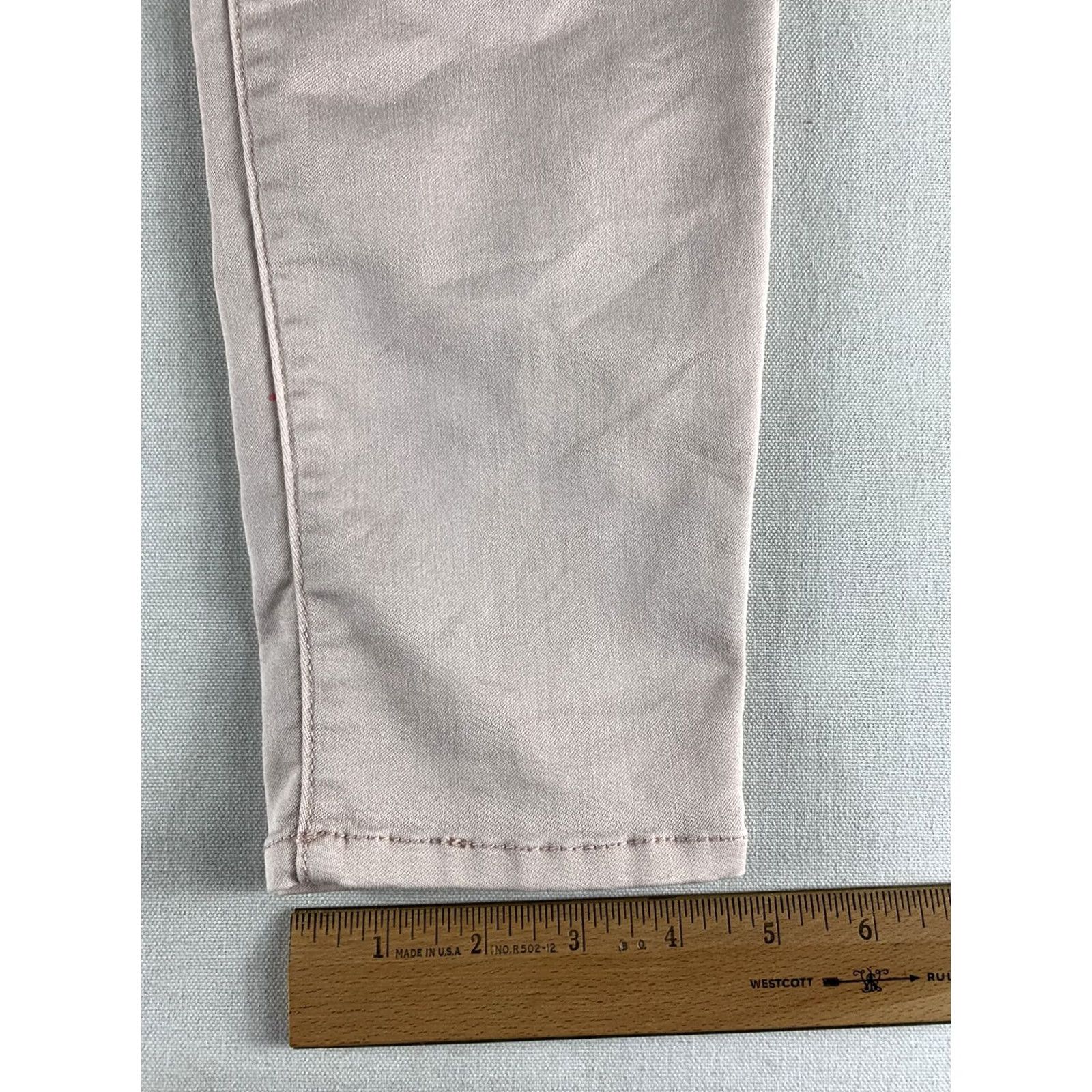 Pinko REFUGE JEANS WOMENS SIZE 8 PINK SKINNY 28X28 Denim Belt Loops Pockets Button Zipper Regular 28 in Inseam Size 30" / US 8 / IT 44 - 5 Thumbnail