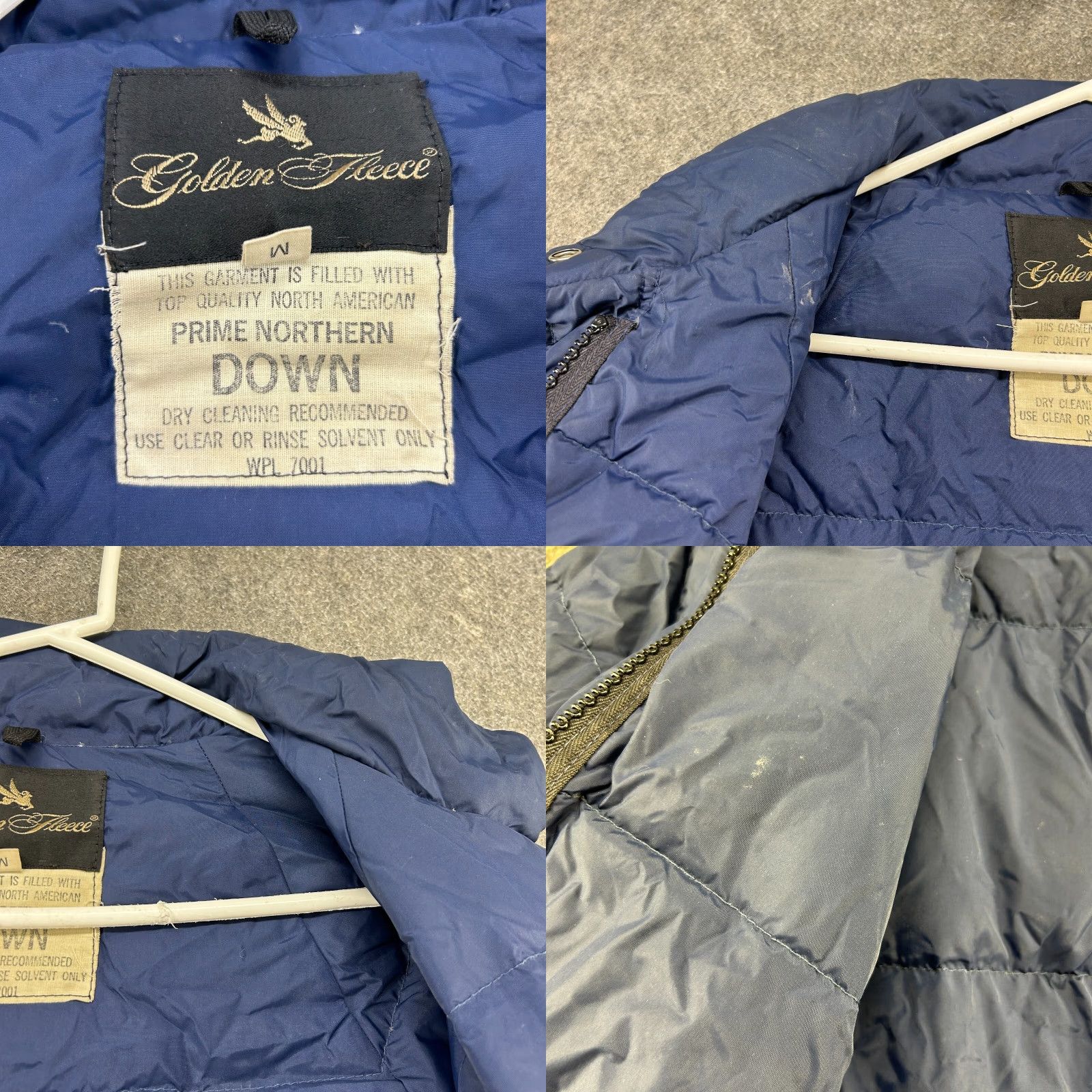 Vintage VINTAGE Golden Fleece Jacket Mens M Blue Navy Puffer Parka Goose Down Talon 70s Down Full Zip 90s Packable Logo Mens Size US M / EU 48-50 / 2 - 8 Thumbnail