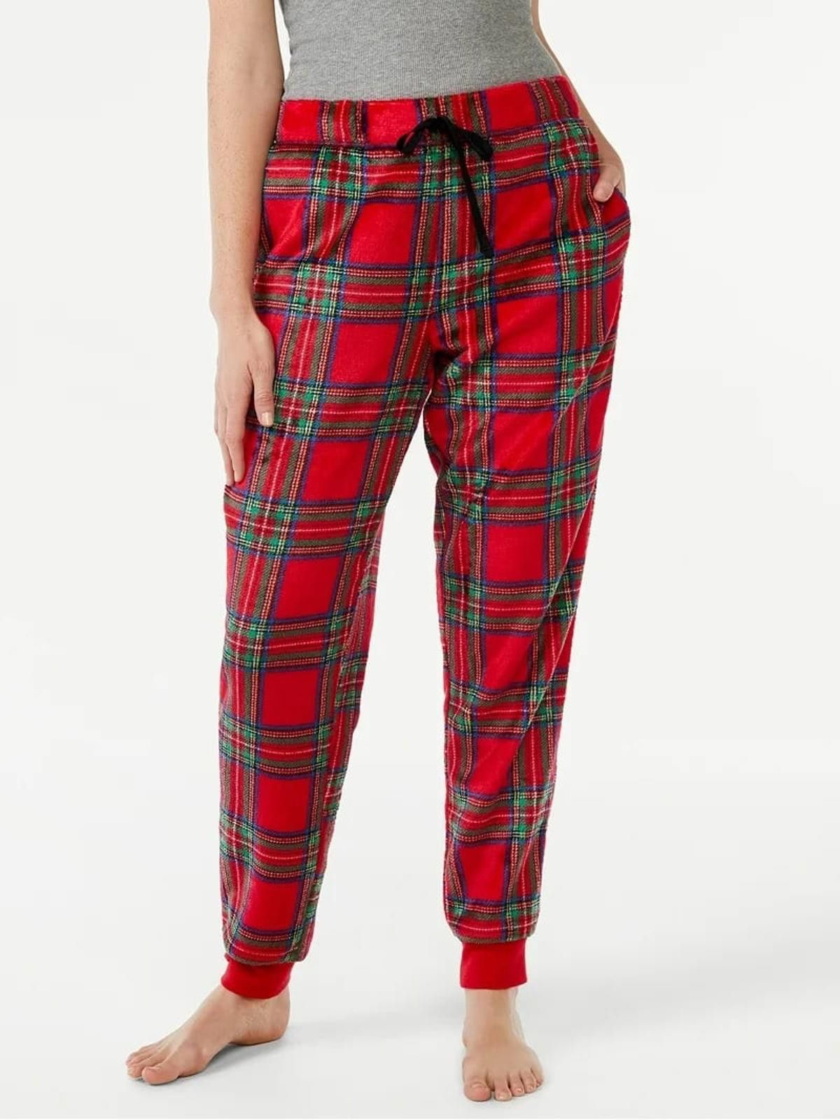 Other Joyspun Plaid Fleece Lounge Pants Womens Small Size ONE SIZE - 1 Thumbnail