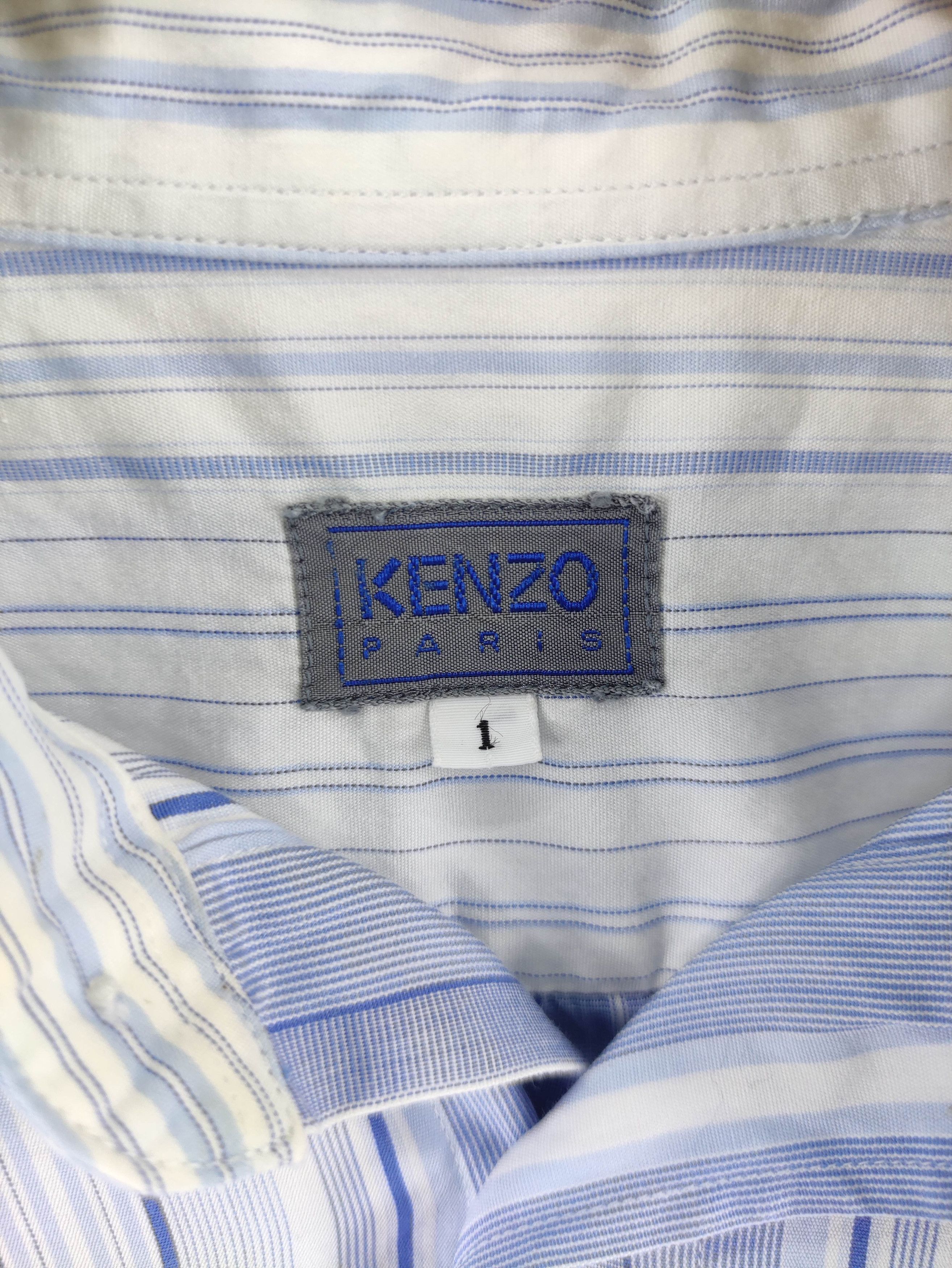Kenzo Vintage Kenzo Shirt Button Up Striped Long Sleeve Size US M / EU 48-50 / 2 - 5 Thumbnail