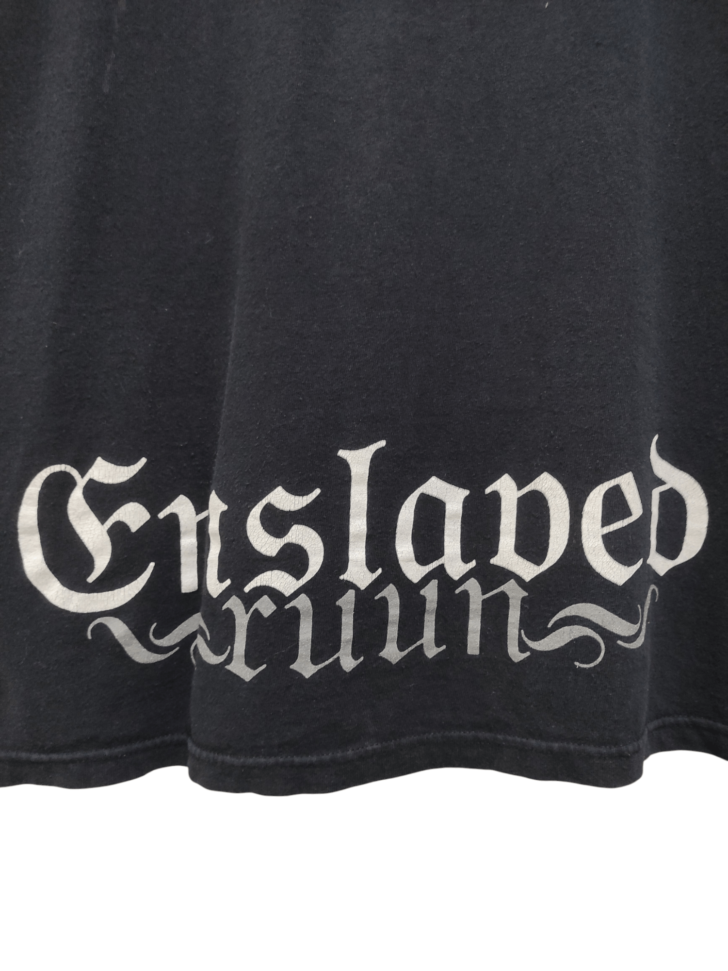Band Tees vintage ENSLAVED RUUN album cover black metal promo tee Size US L / EU 52-54 / 3 - 8 Thumbnail